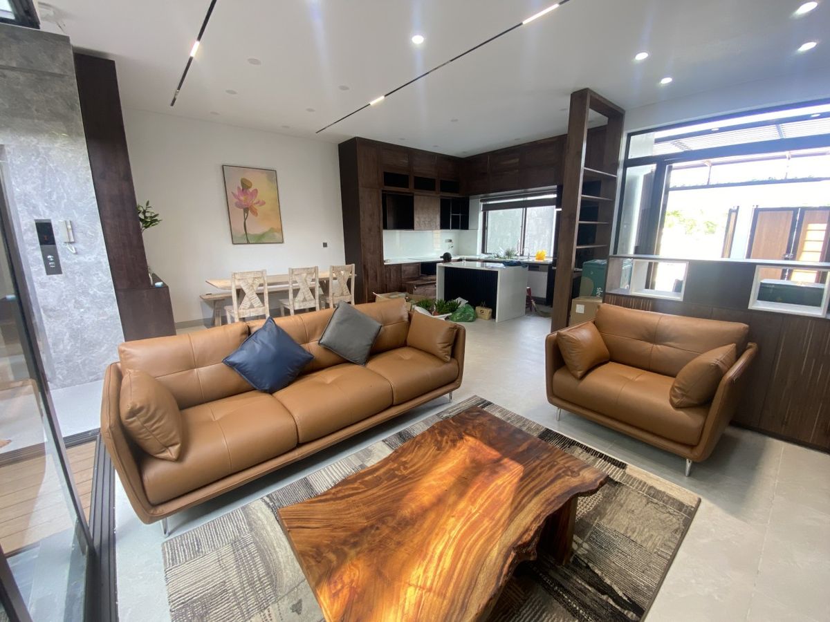 Sofa phòng khách cao cấp Roma tại biệt thự FPT Đà Nắng