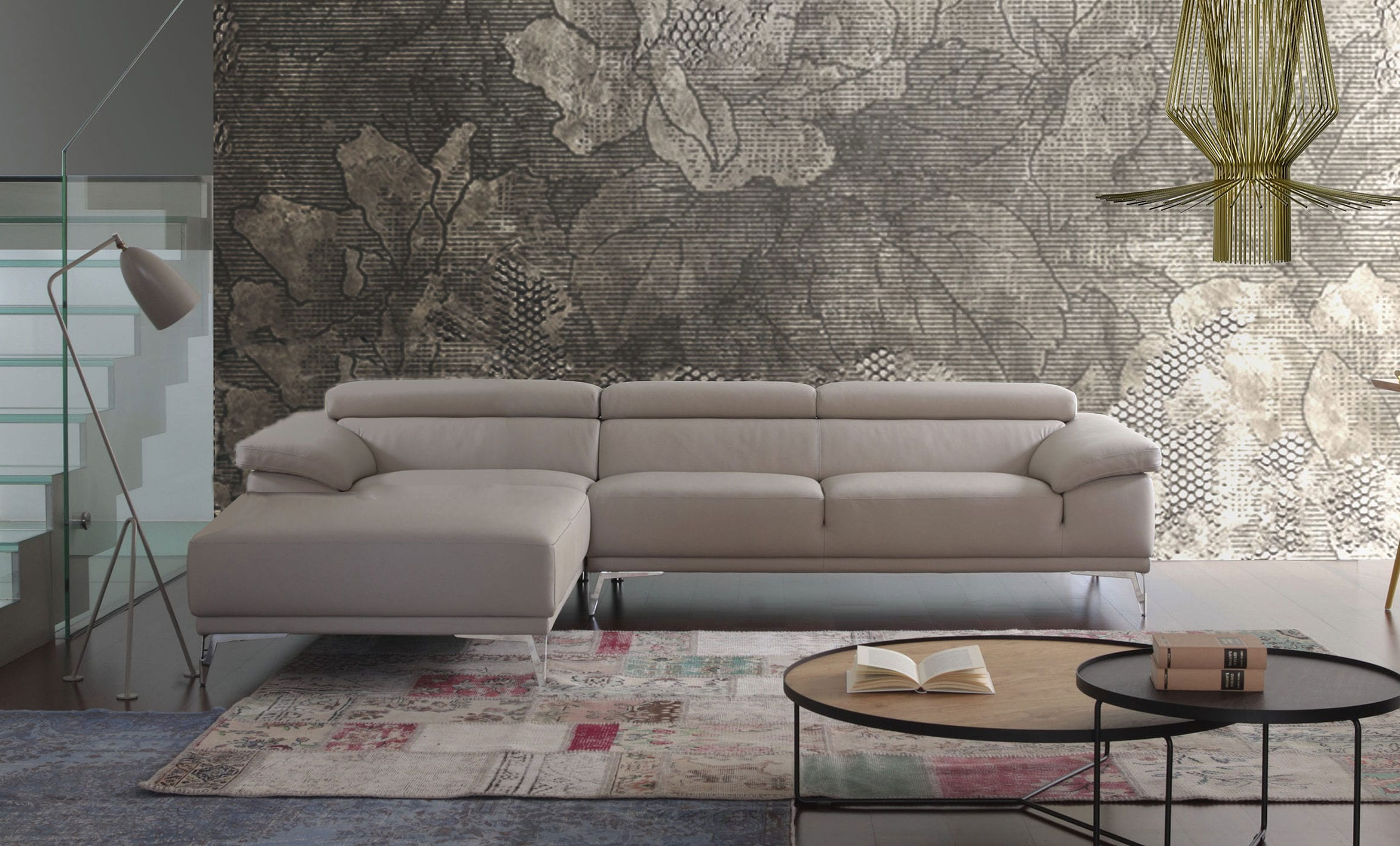 Sofa da Italia: Bộ góc Seneca 1038 góc 3