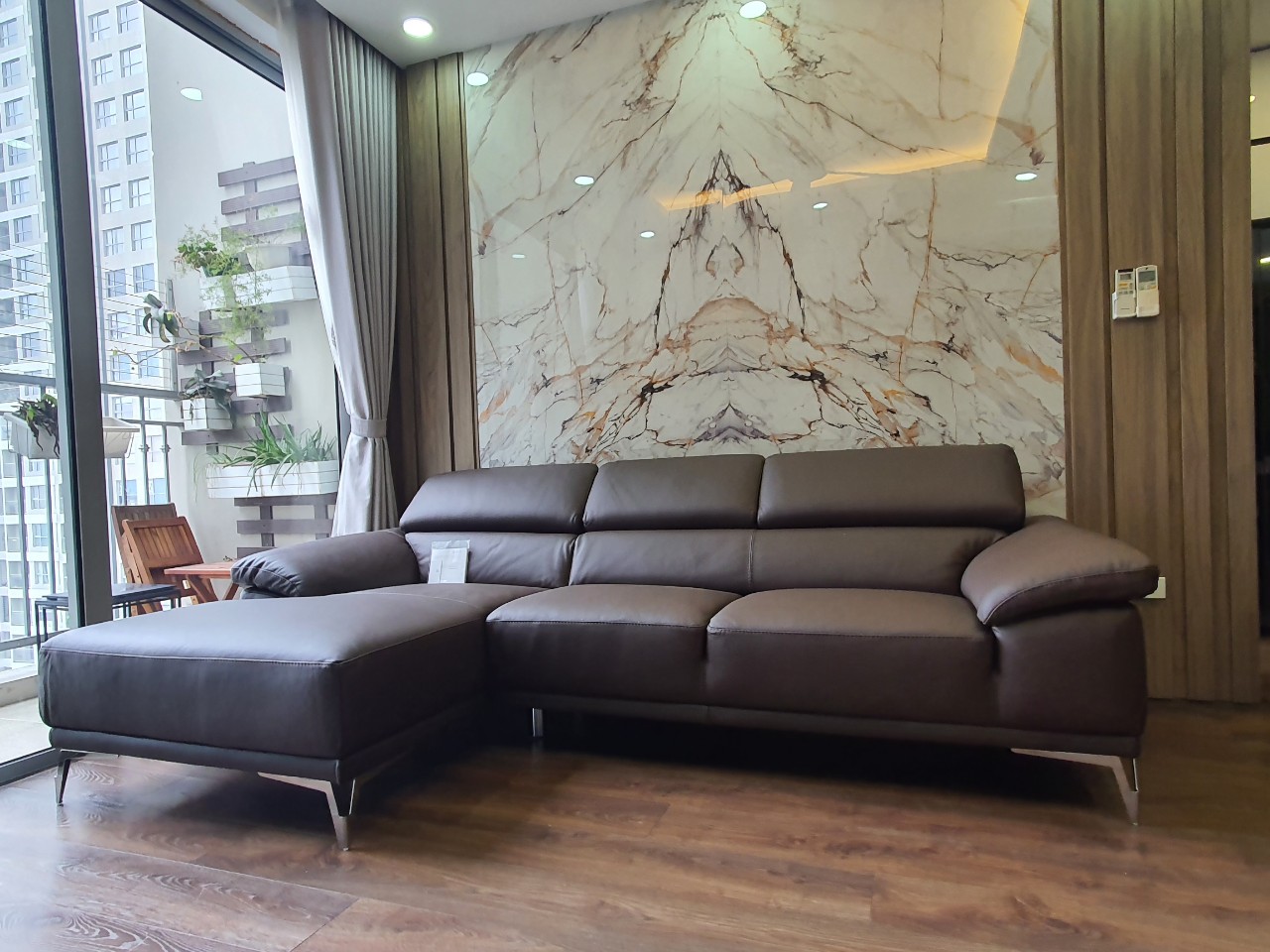 Sofa da Italia: Bộ góc Seneca 1038 góc 4