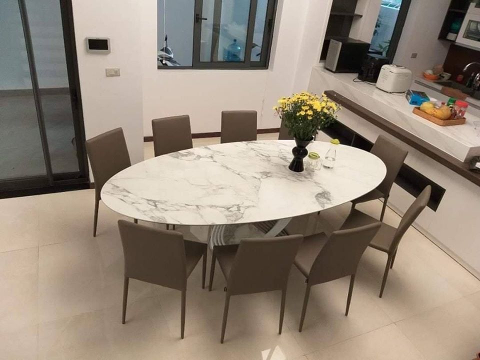 Ghế ăn da Italia Brit góc 3