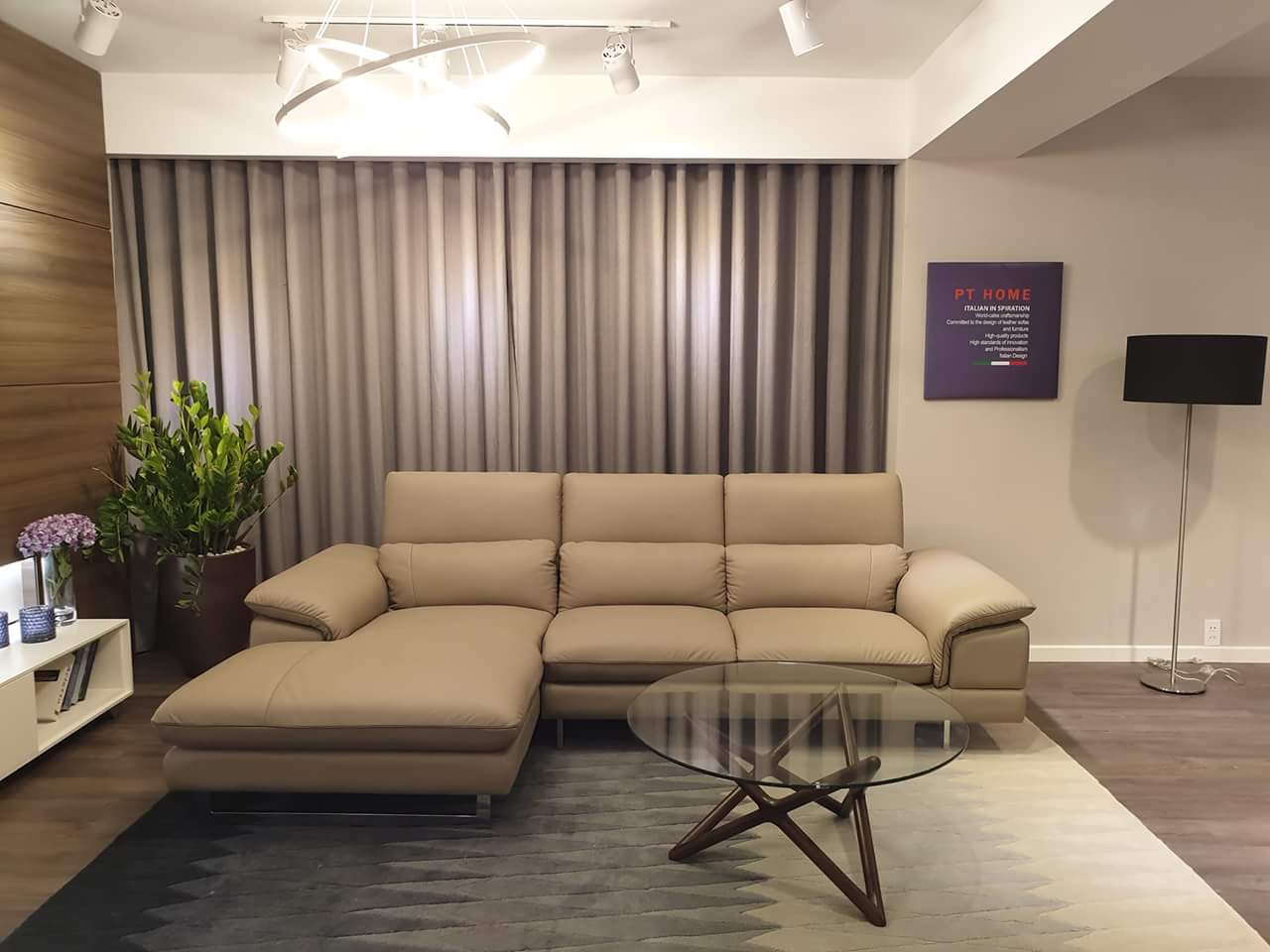 Sofa da Malaysia: Bộ góc KH270 góc 3