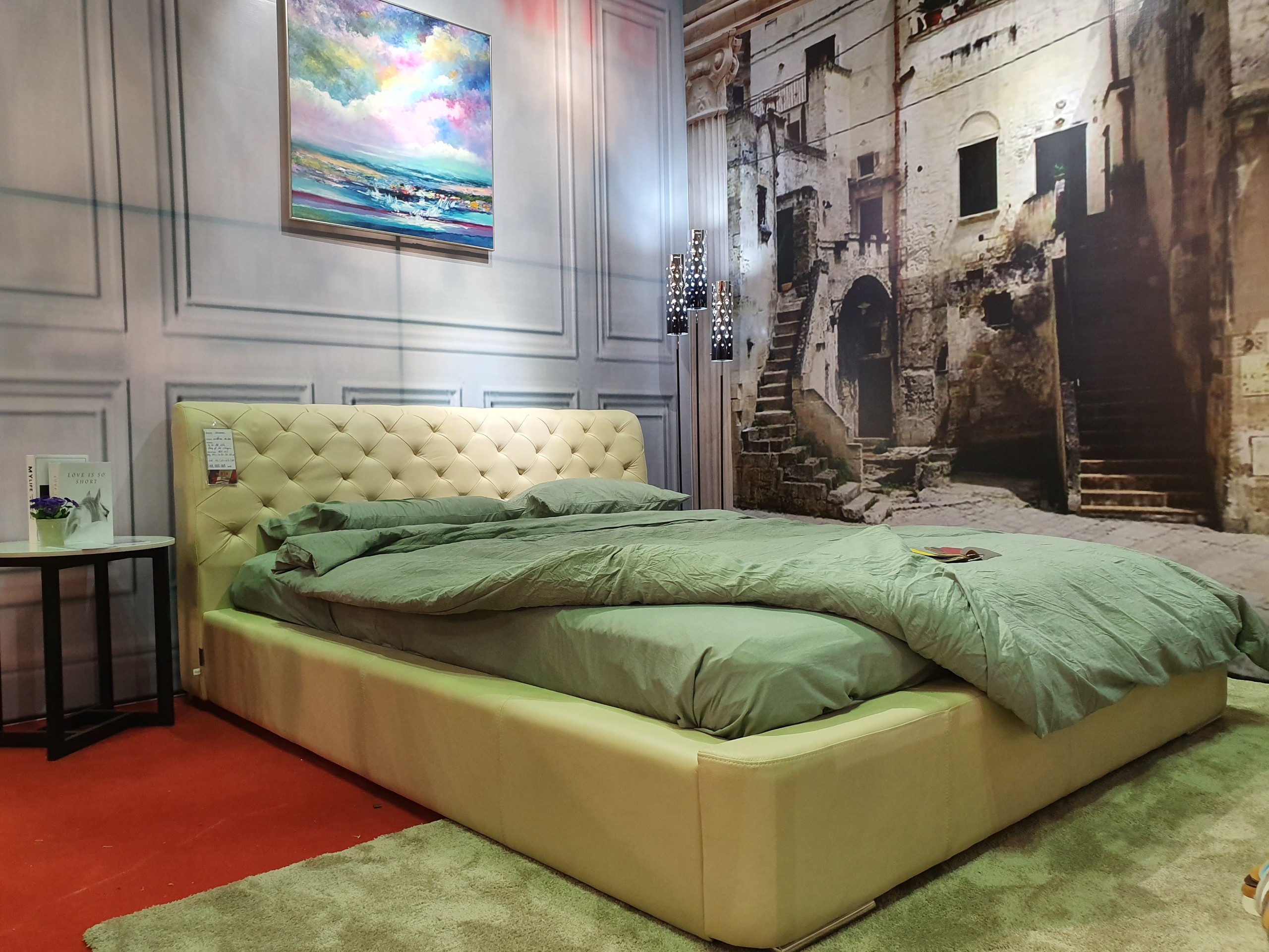 Giường nhập khẩu Malaysia HC336 góc 2