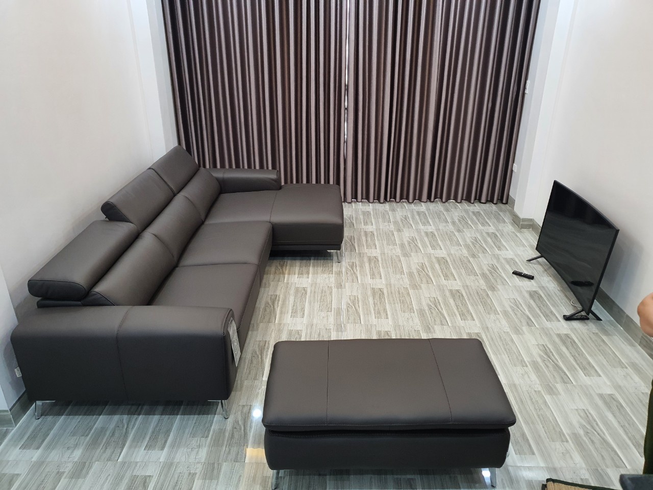 Sofa da Malaysia: Bộ góc 986 Kelvin góc 2