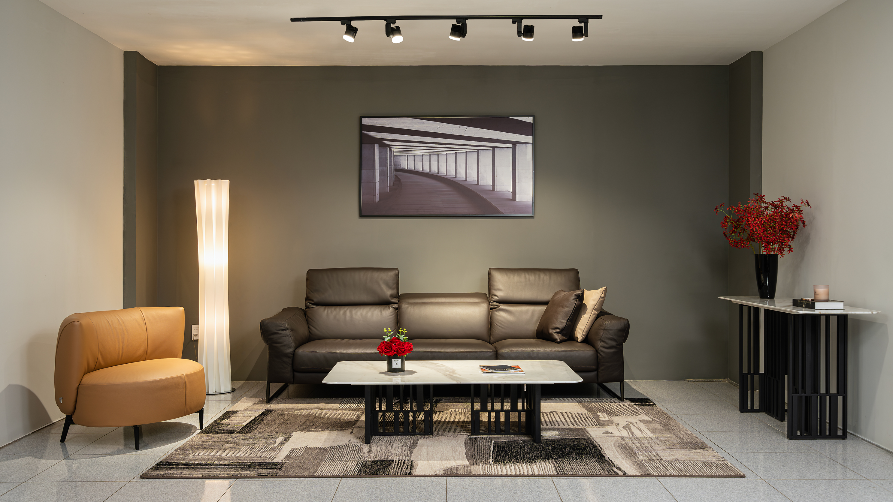 Sofa da Italia: Băng dài Presley góc 3