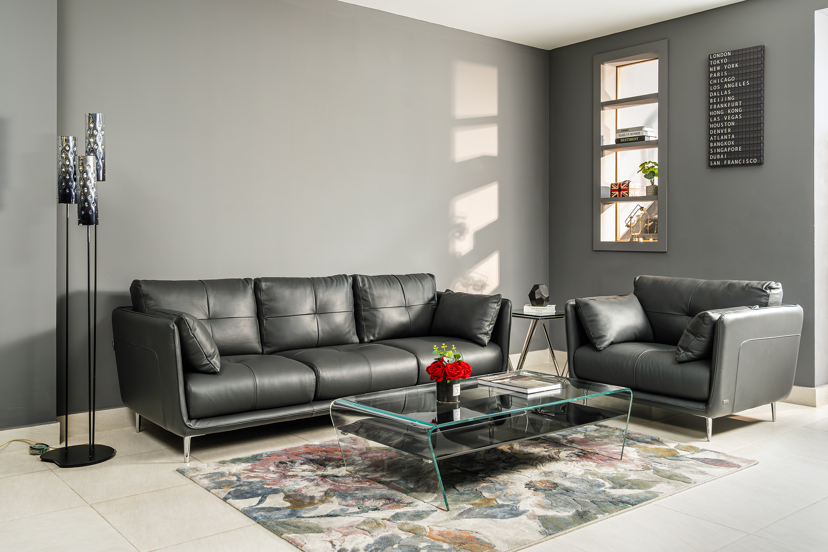Sofa da Italia: Bộ rời Roma góc 1