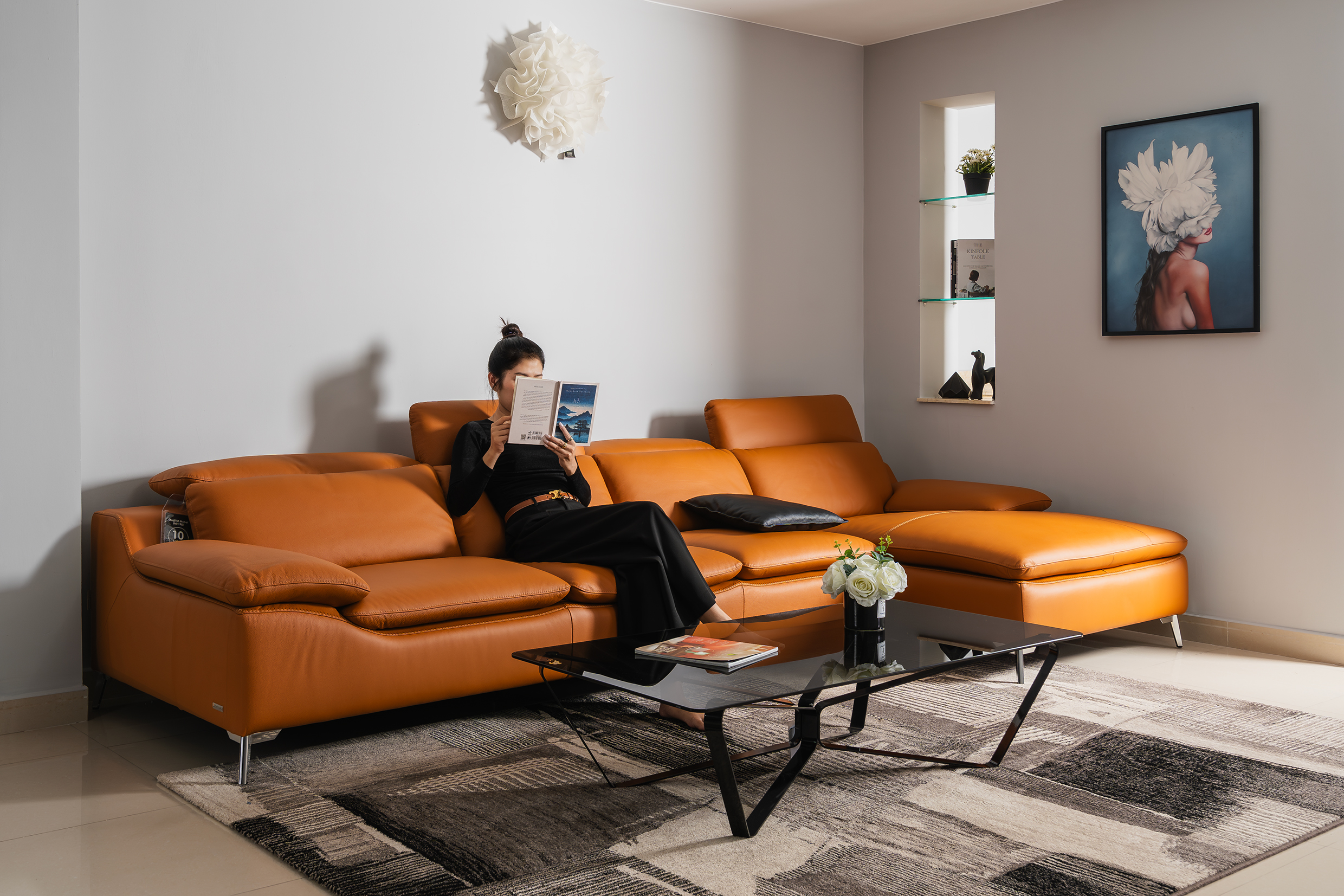 Sofa da Malaysia: Bộ góc Maxx 1029 góc 1