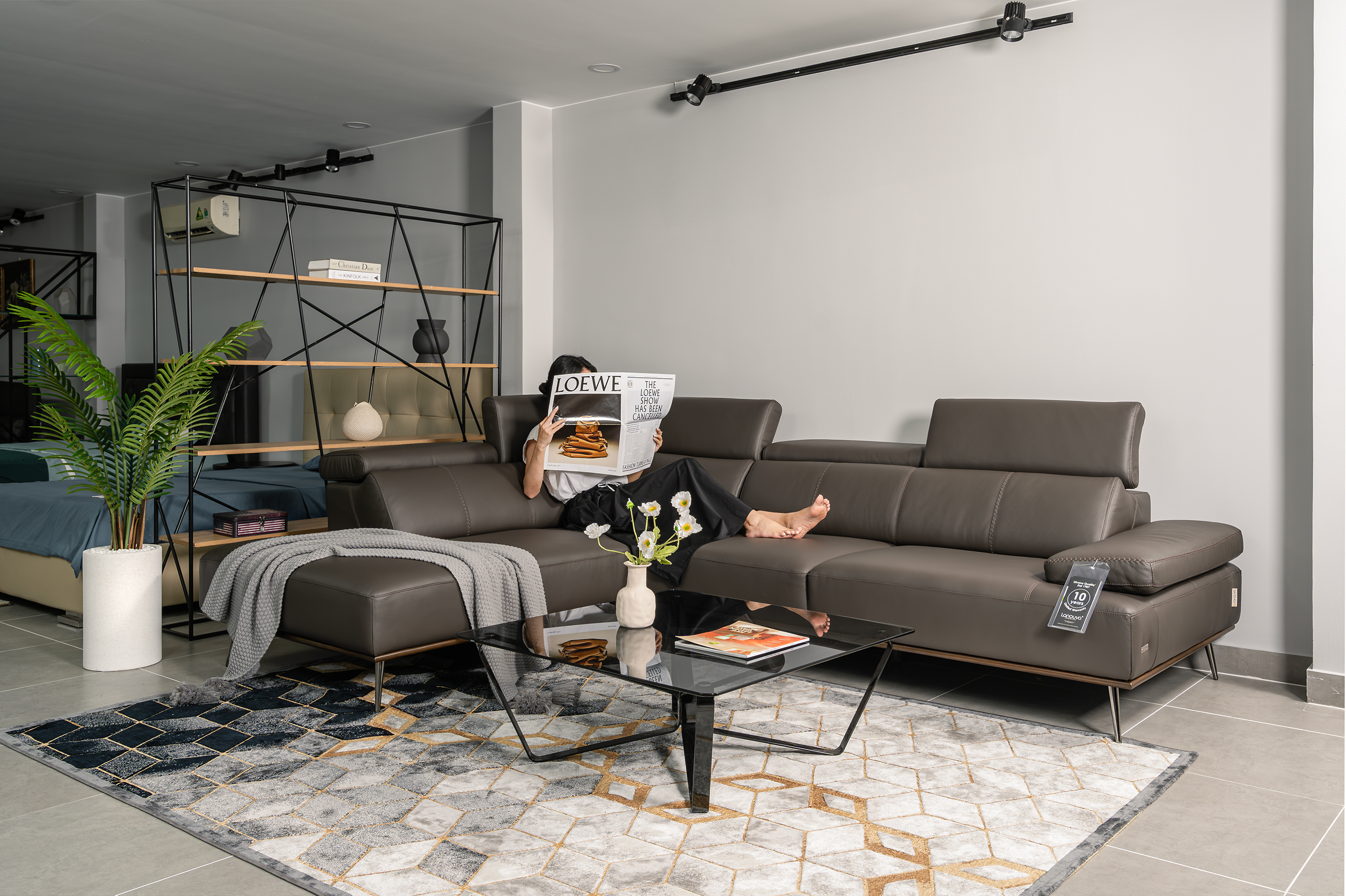 Sofa da Malaysia: Góc quây 1097-Bonnie góc 1