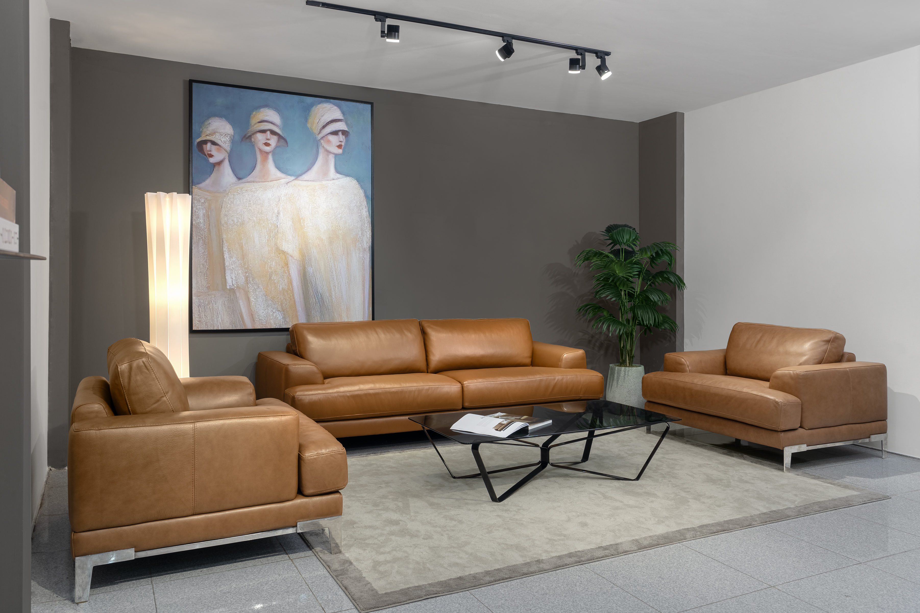 Sofa da Italia: Bộ rời Capri góc 1