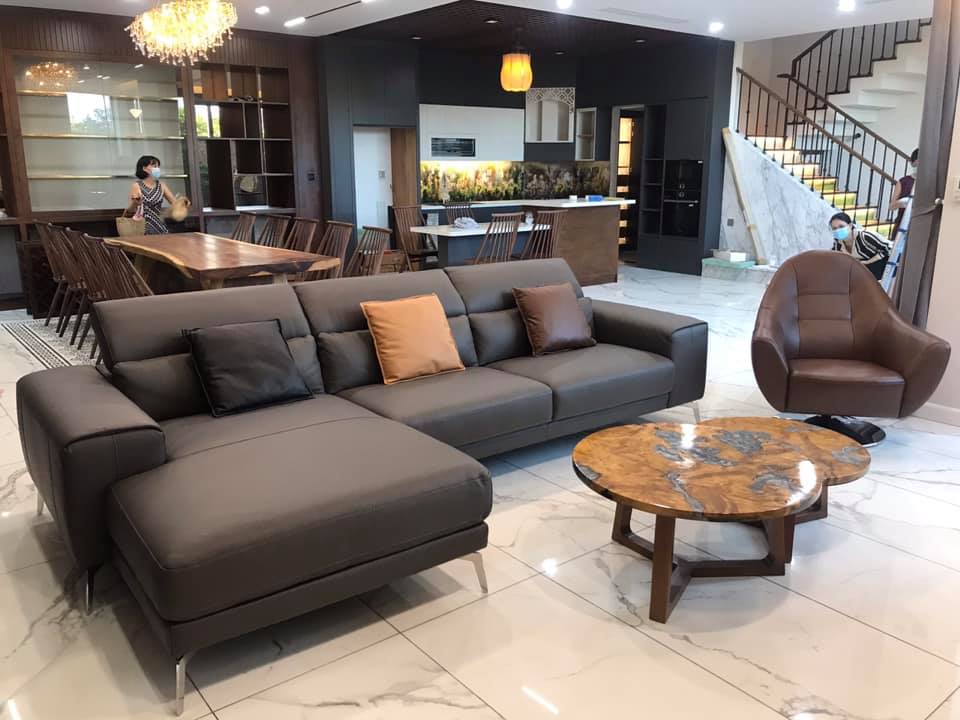 Sofa da Italia: Bộ góc Canova góc 3