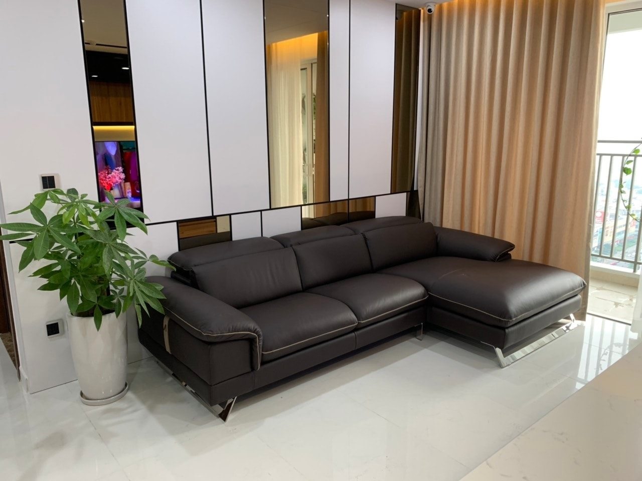 Sofa da Italia: Bộ góc KENNEDY góc 4