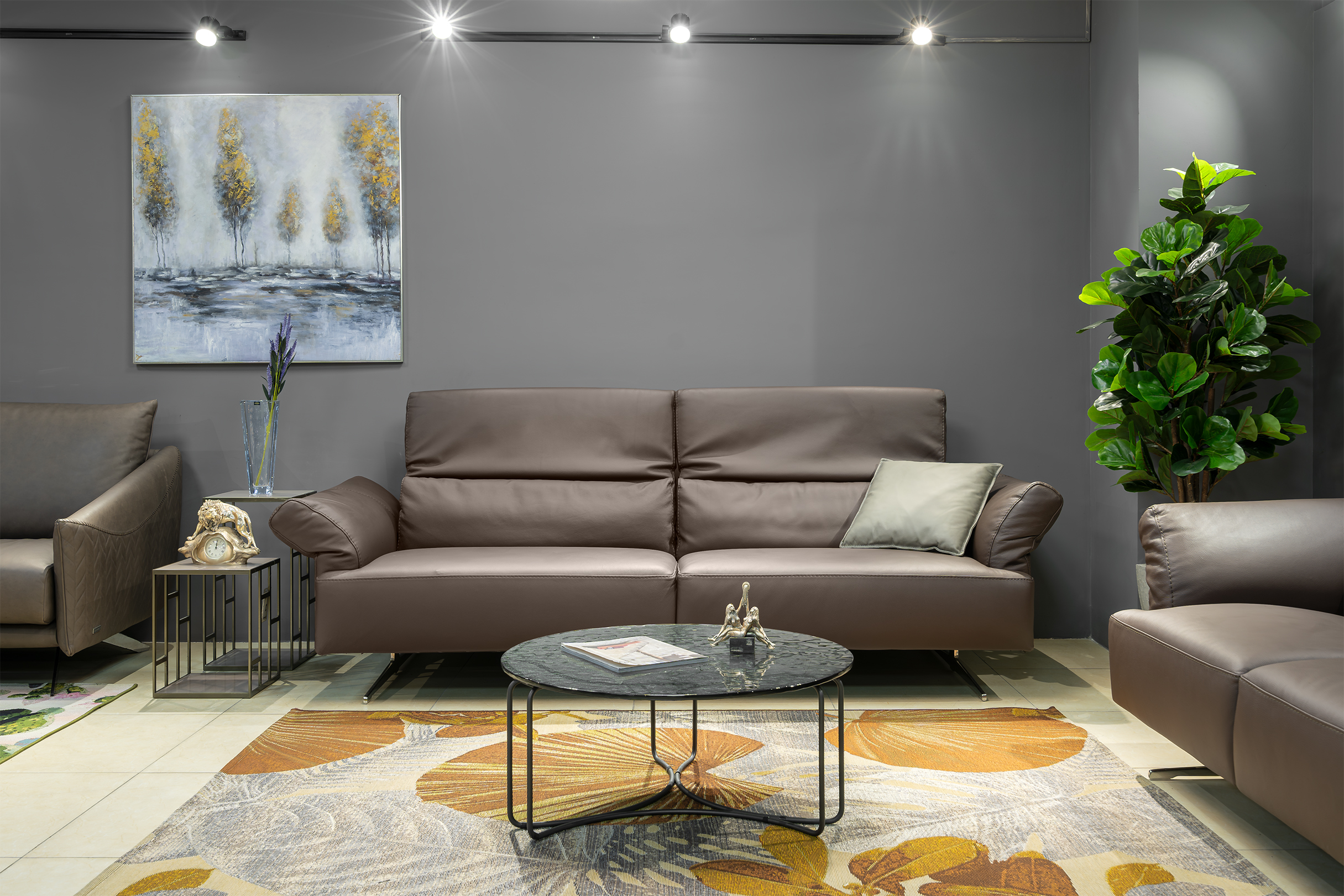 Sofa da Italia: Bộ rời 1141 góc 2