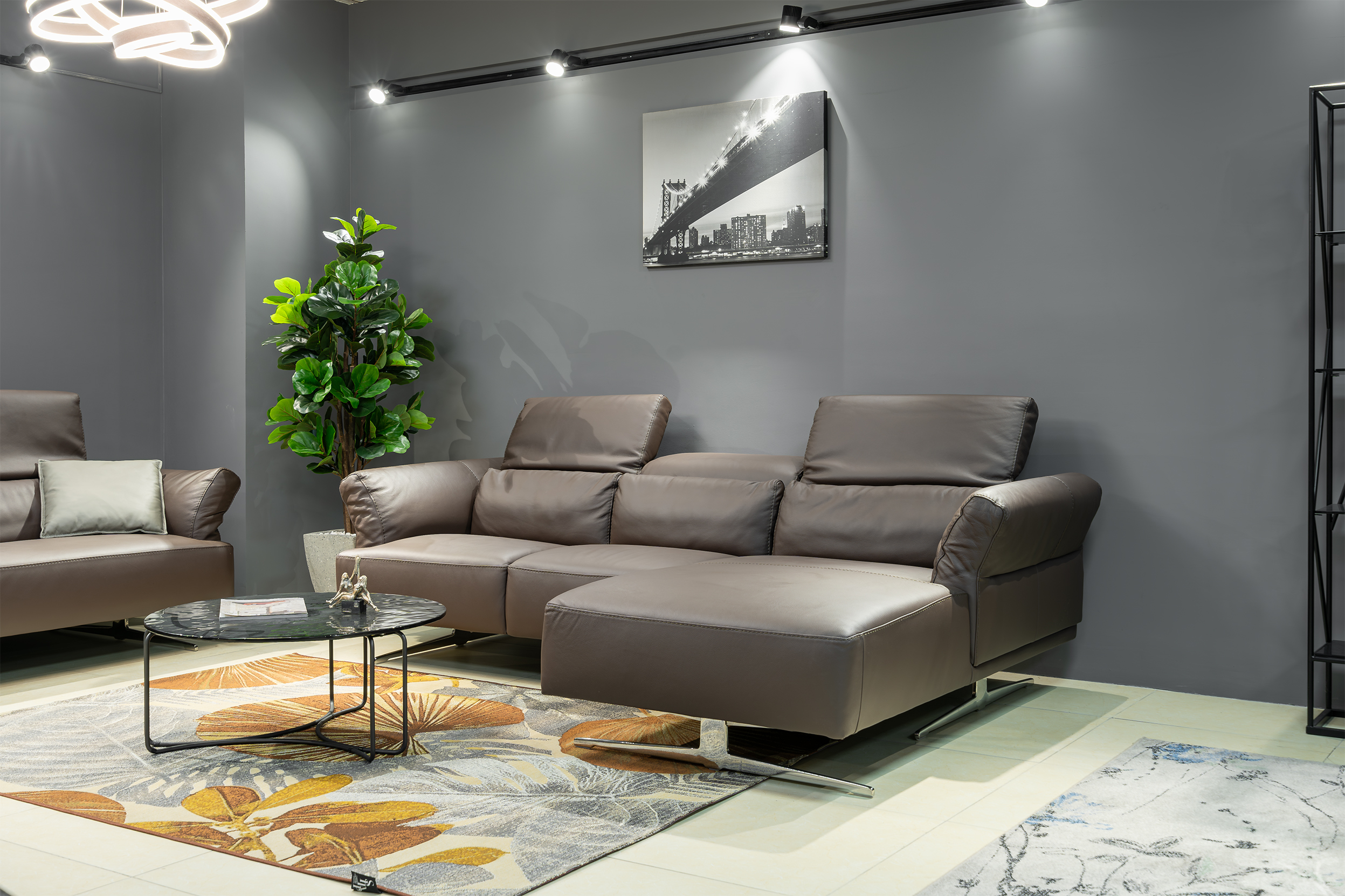 Sofa da Italia: Bộ góc 1141 góc 2