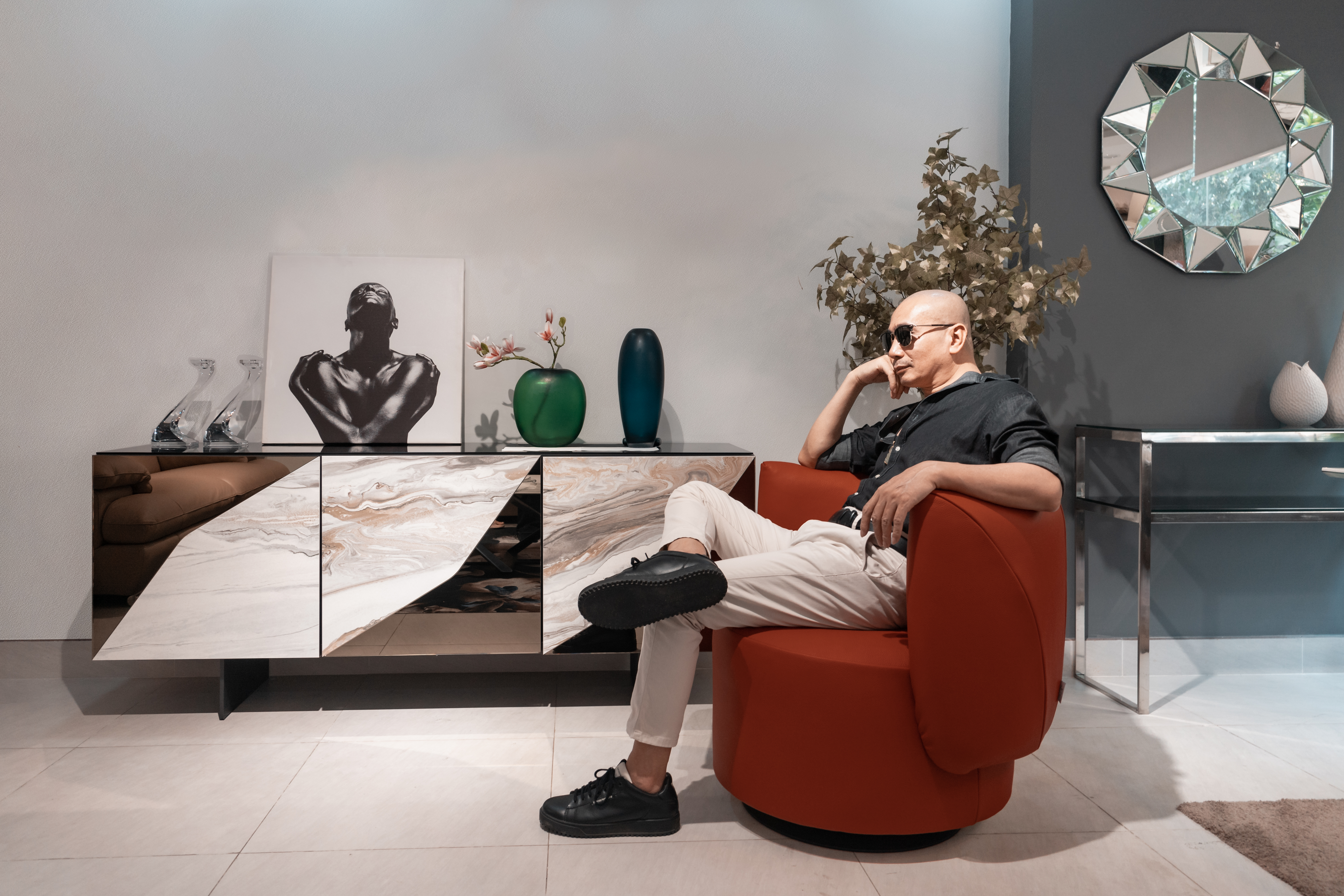 Ghế đơn Italia Mila – 1198 góc 1
