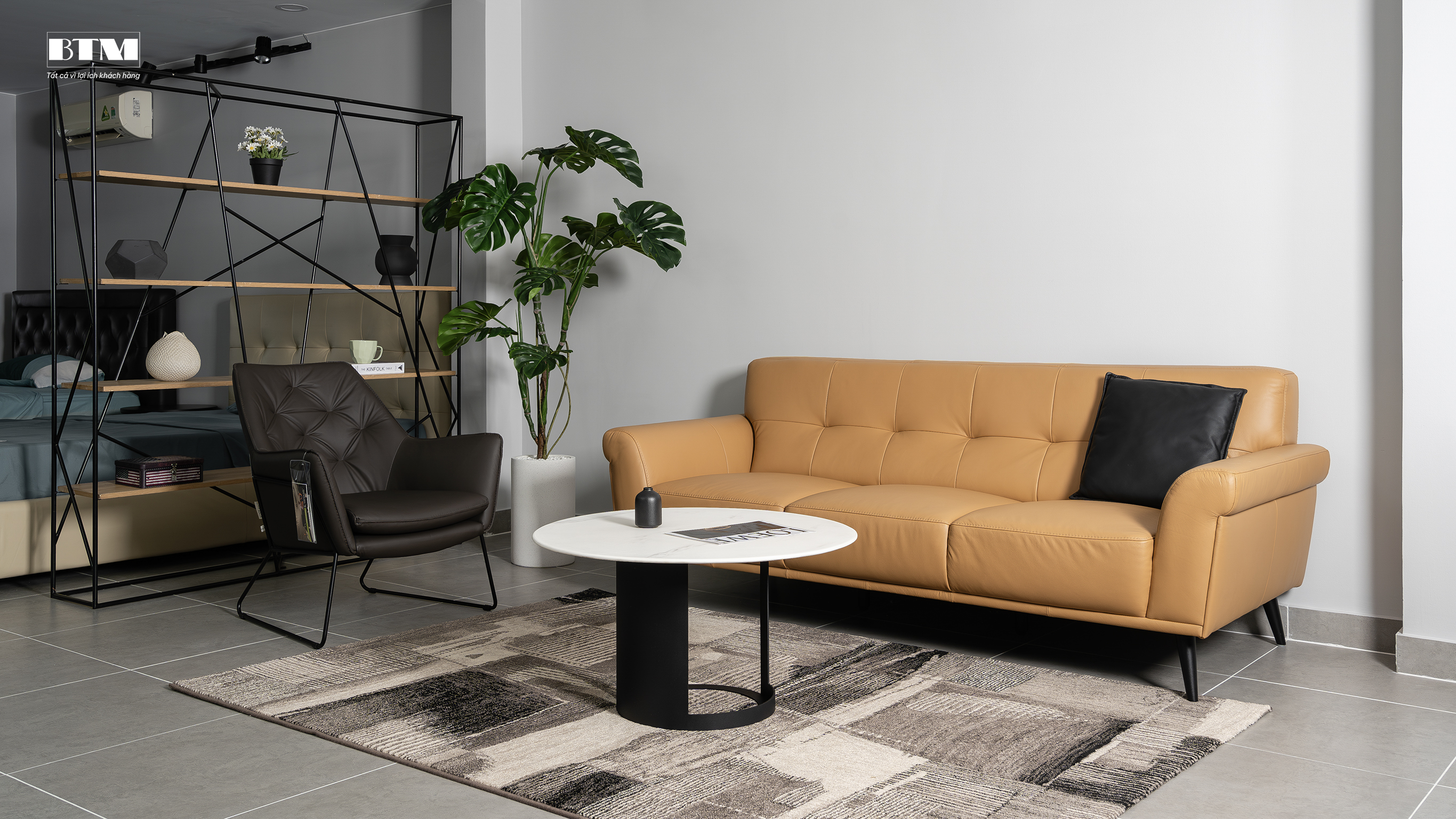 Sofa da Malaysia : bộ rời KH284 góc 3