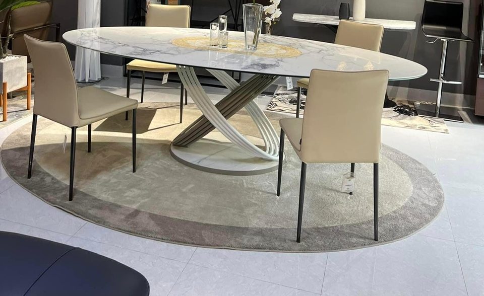 Thảm sàn Italia QUEEN OVAL góc 2