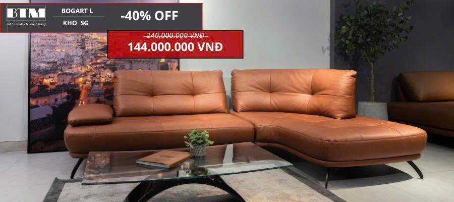 Sofa da Italia: Bộ góc Bogart
