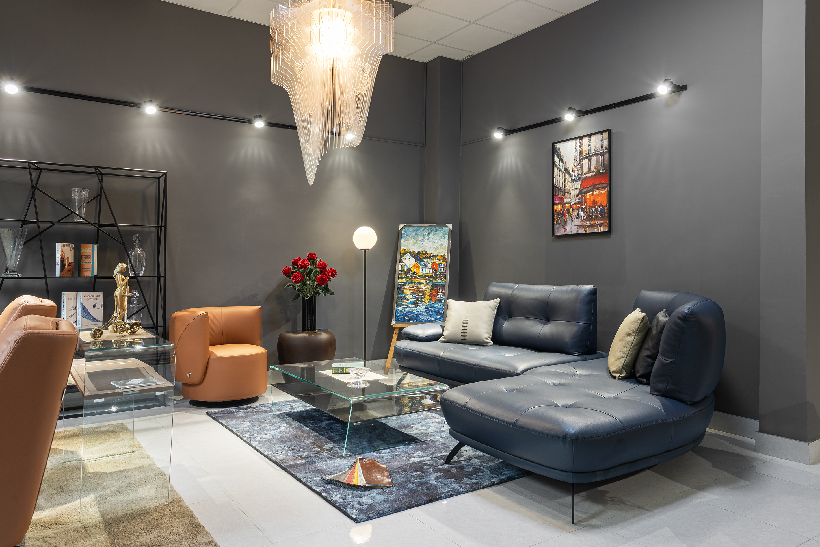 Sofa da Italia: Bộ góc Bogart góc 3