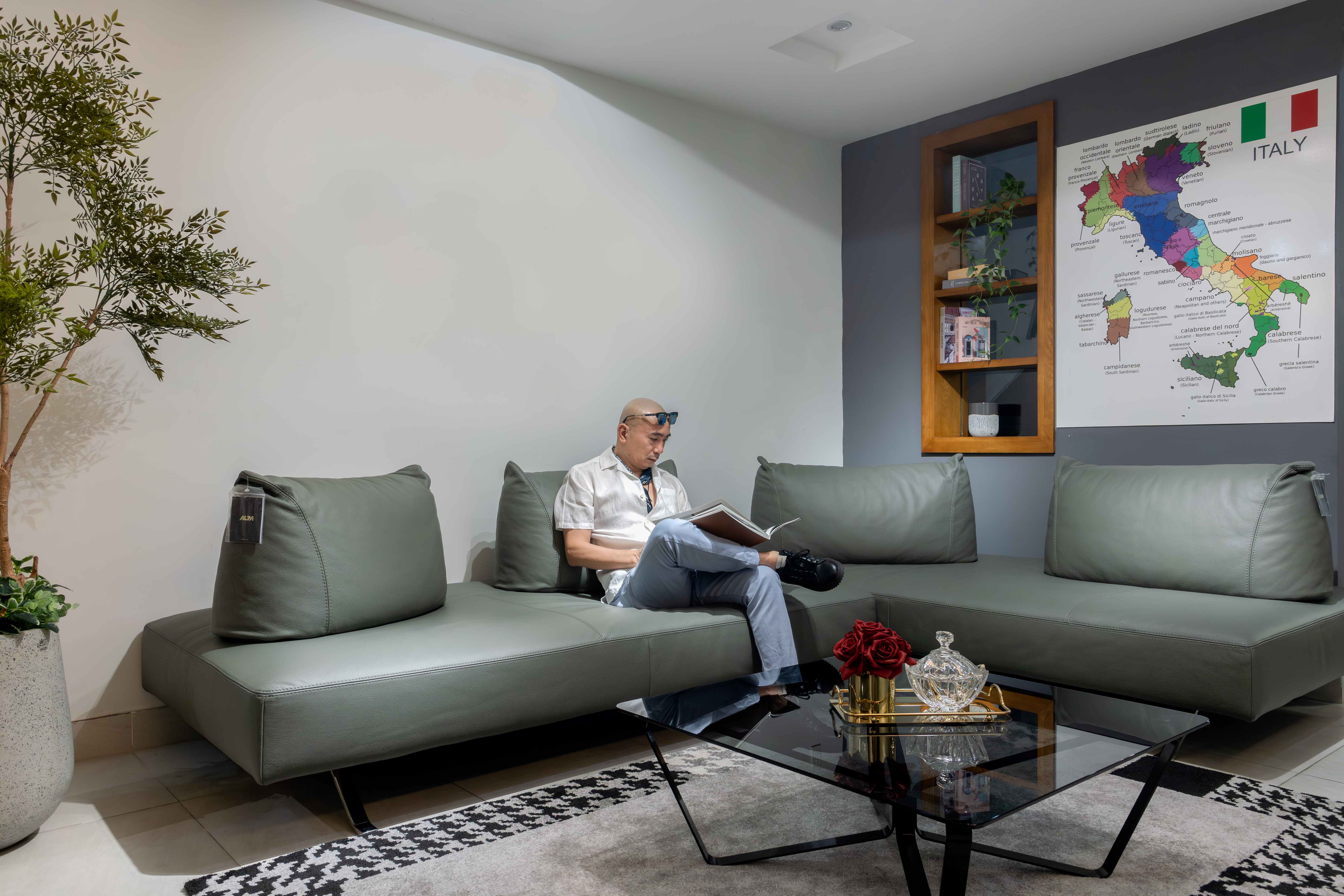 Sofa da Italia: Bộ góc Le Freak góc 2