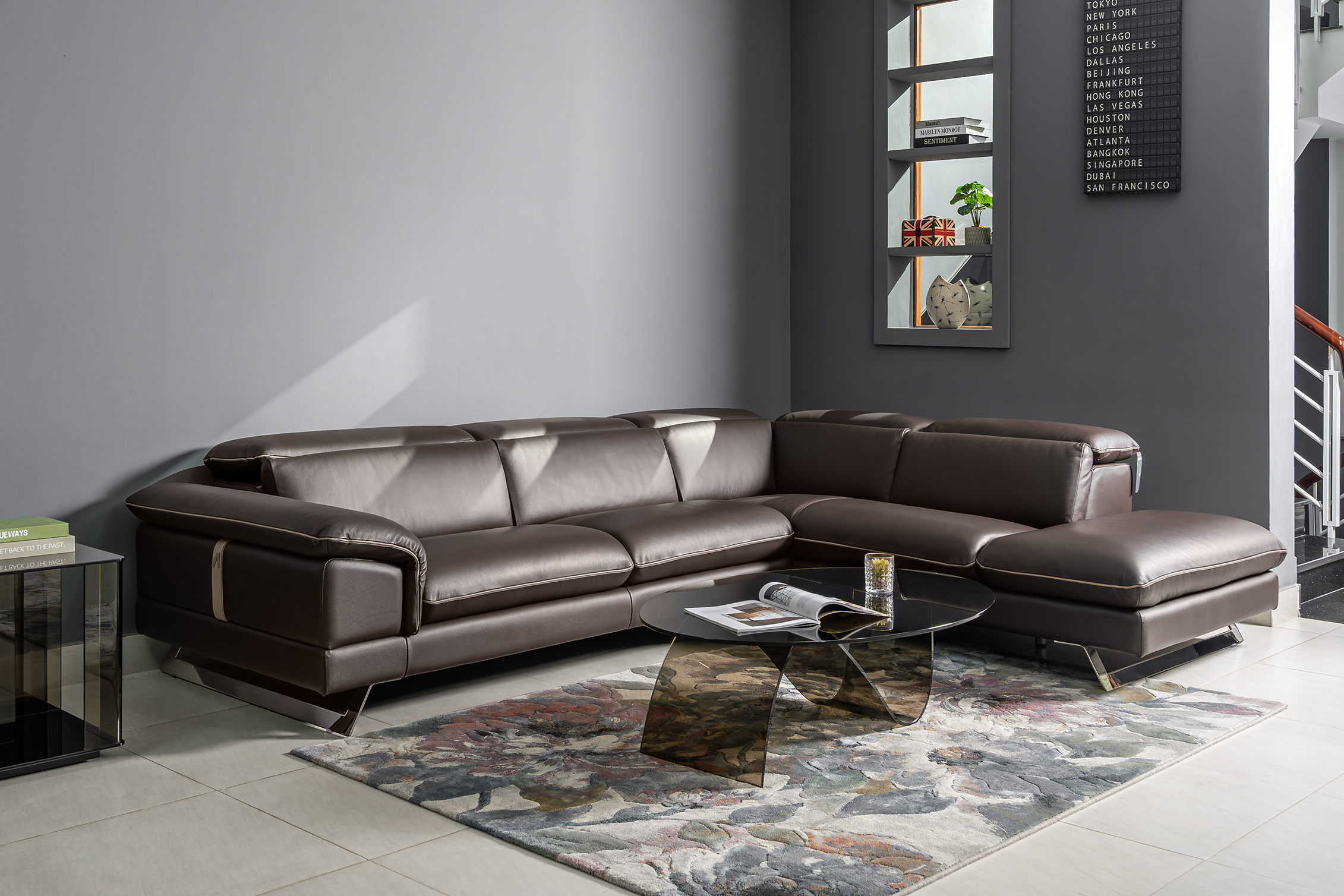 Sofa da Italia: Bộ góc quây Kennedy góc 3
