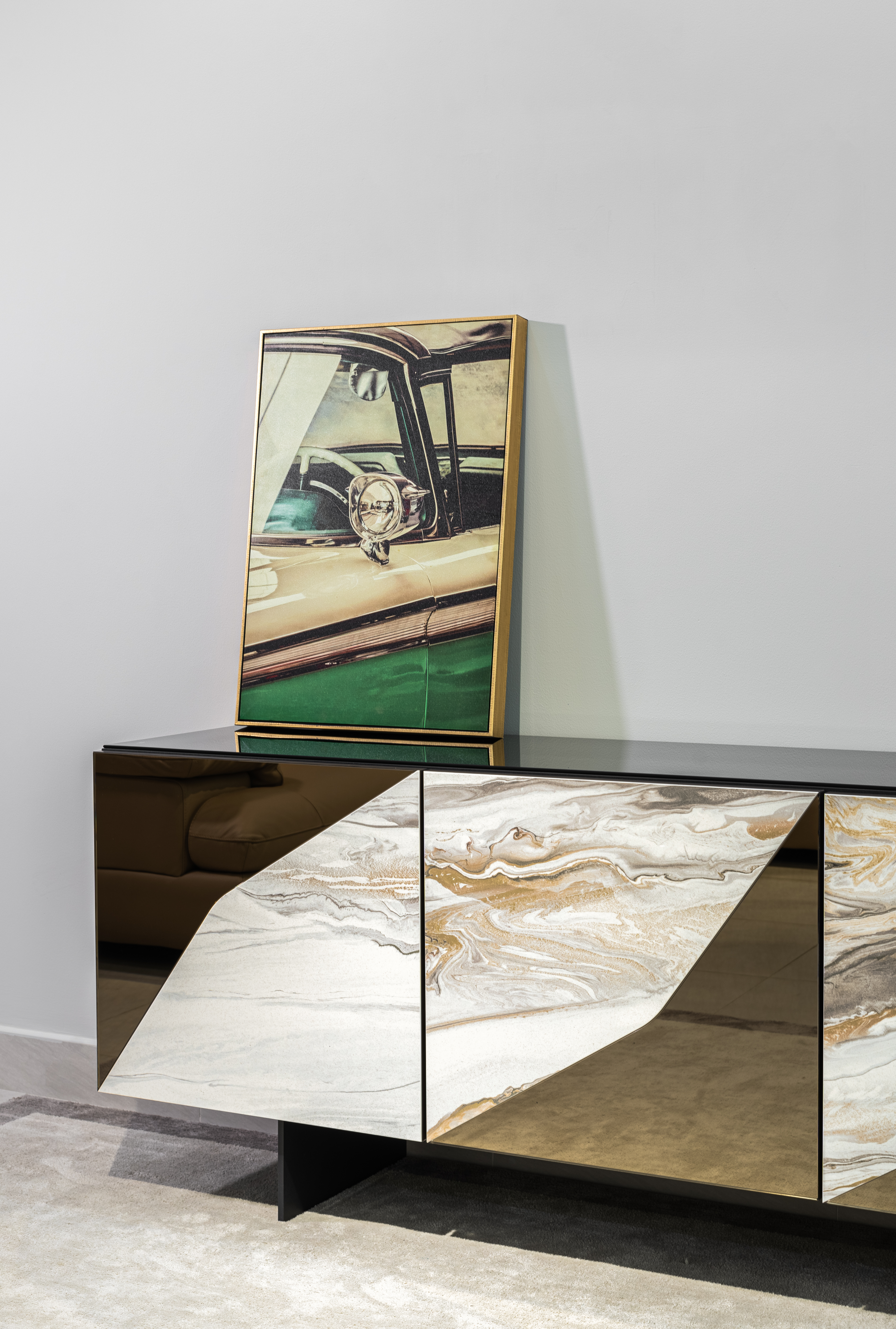 Kệ decor Alcione Italia góc 1