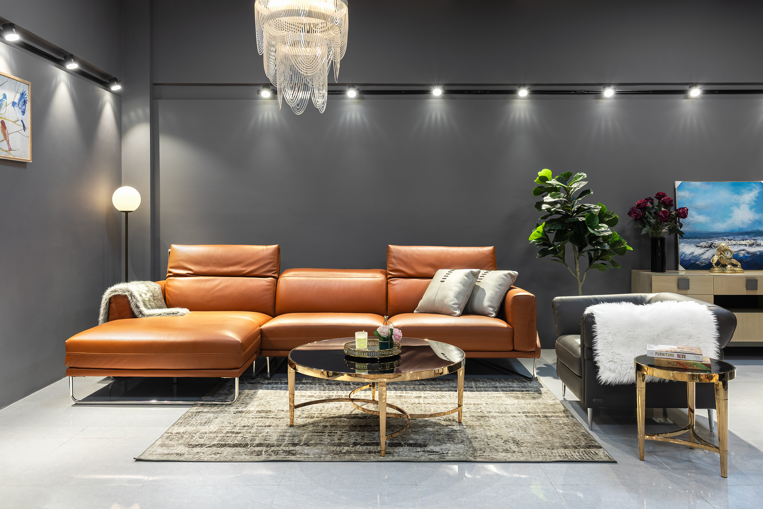 Sofa da Italia: Bộ góc Azzurro