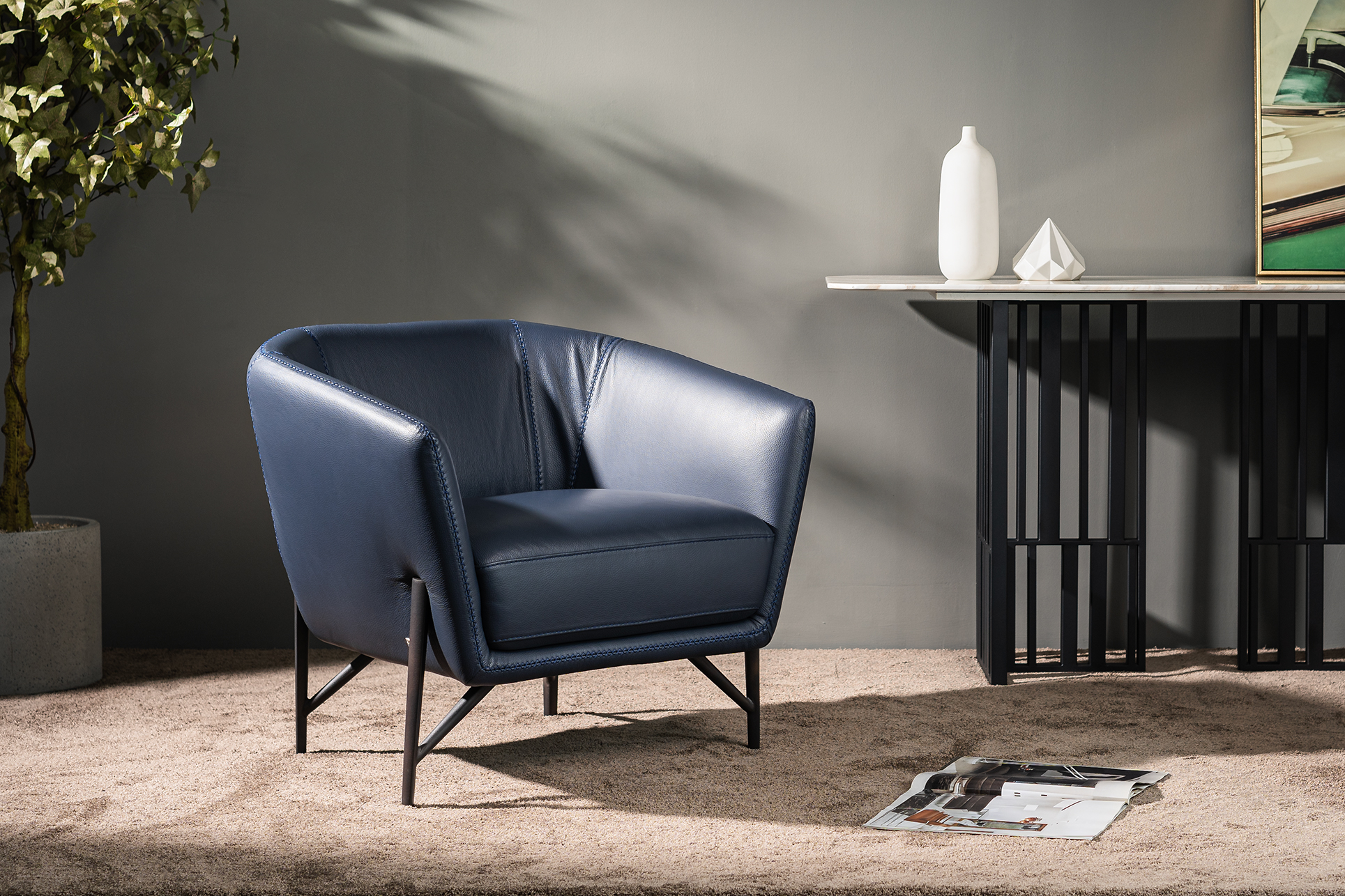 Ghế đơn Italia Venere – 1149 góc 2