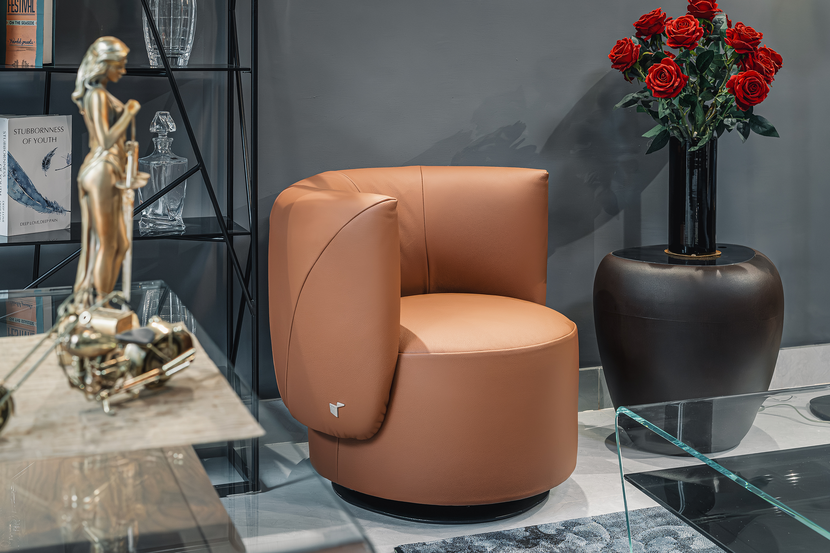 Ghế đơn Italia Mila – 1198 góc 3