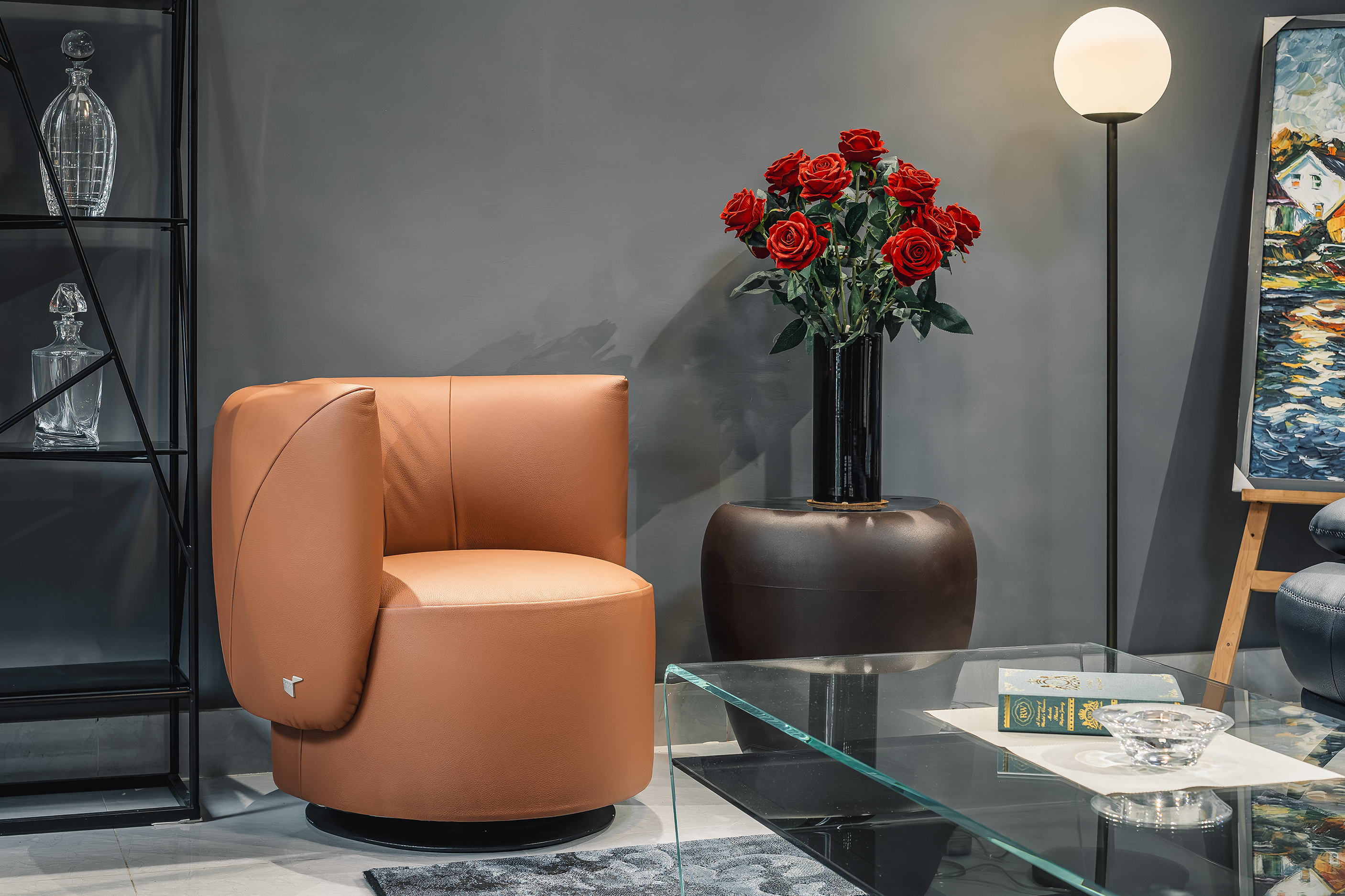 Ghế đơn Italia Mila – 1198 góc 4