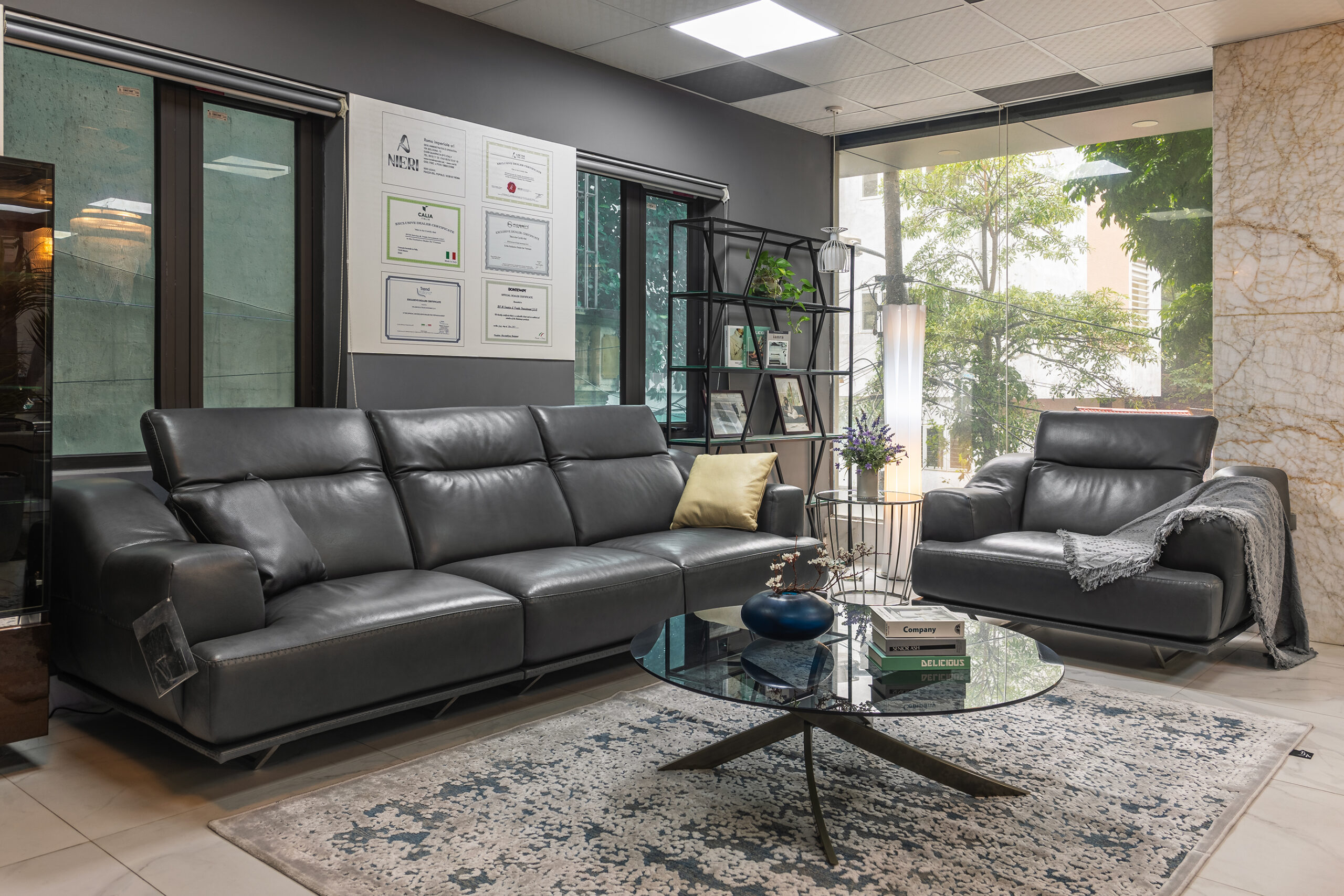 Sofa da Italia: Bộ rời Fellini góc 3