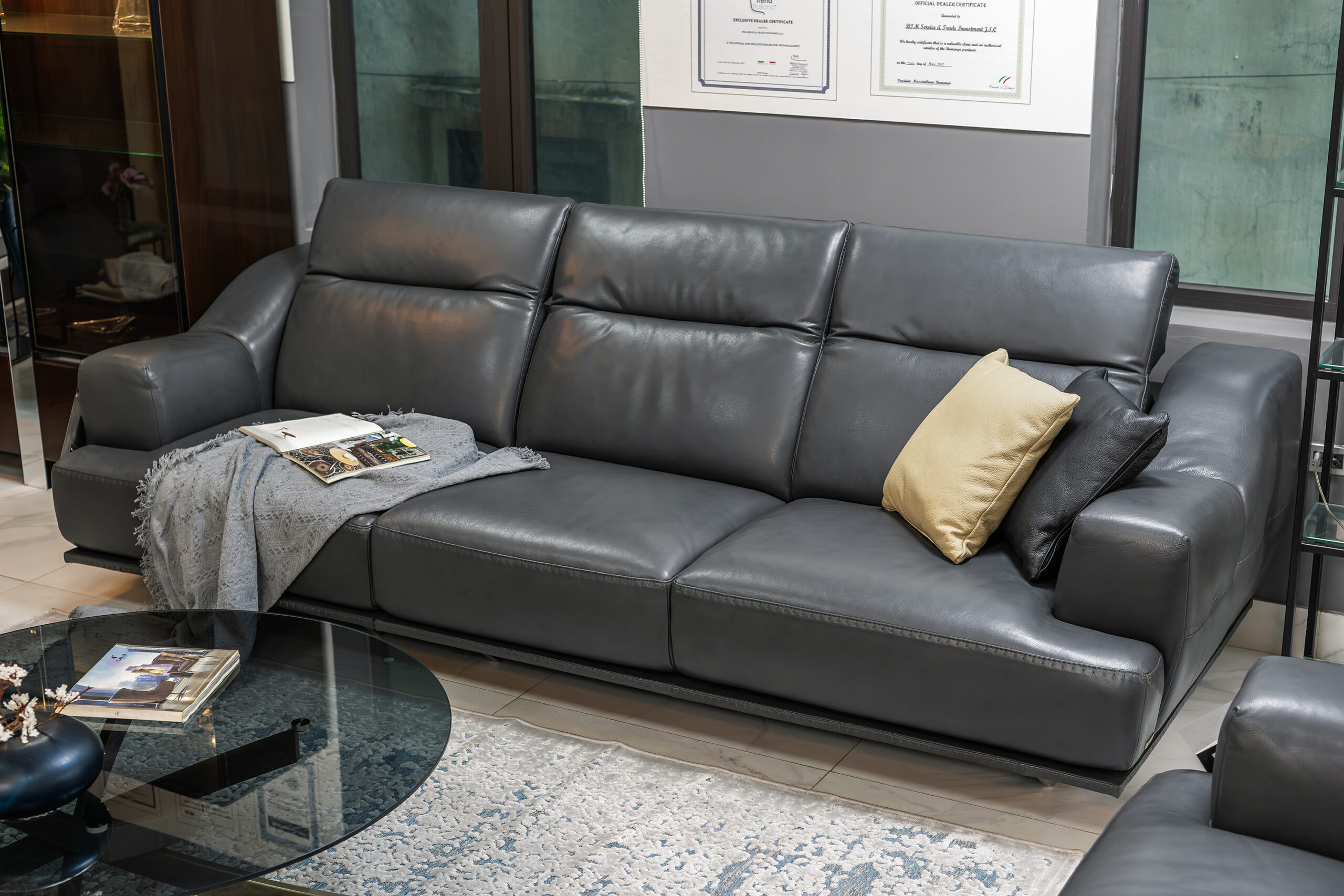Sofa da Italia: Bộ rời Fellini góc 4