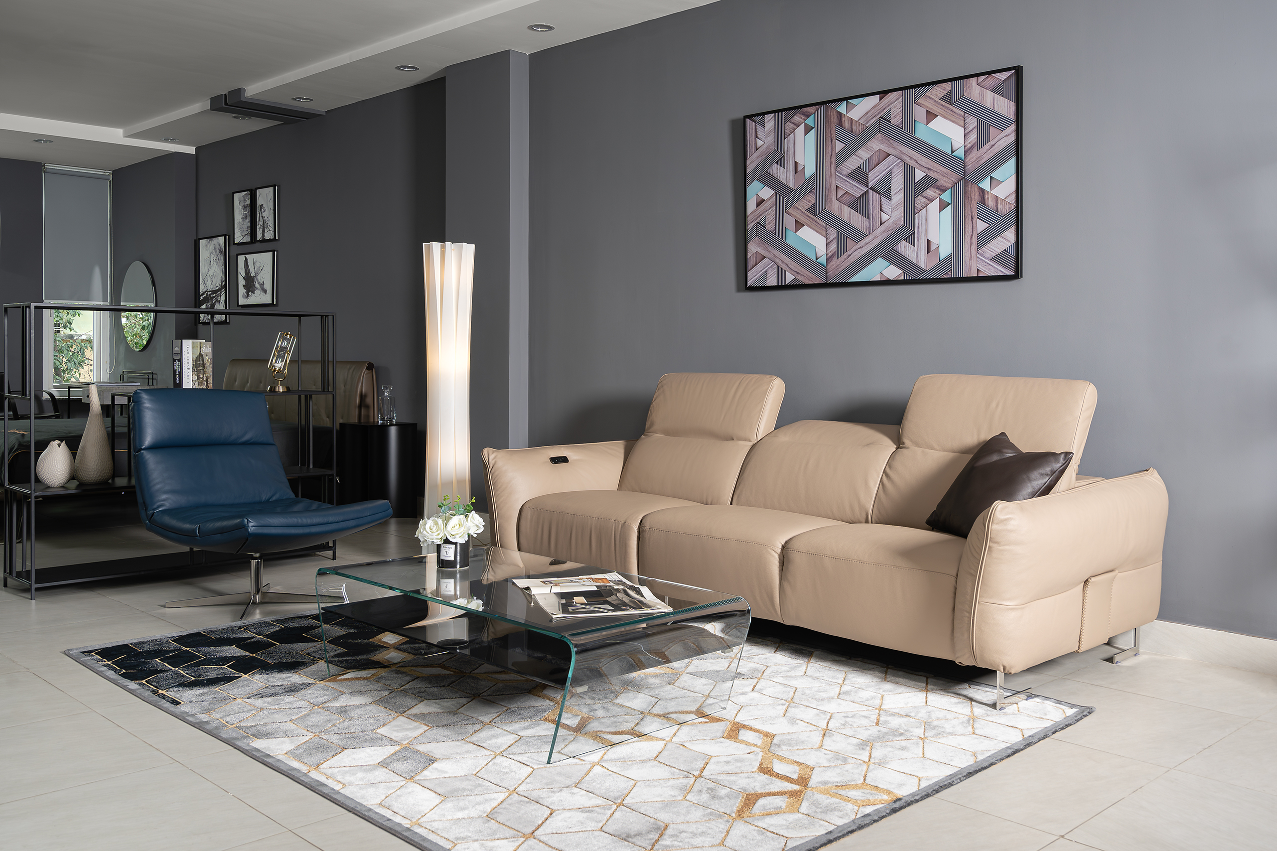 Sofa da Italia: Sofa băng Danny Boy góc 2