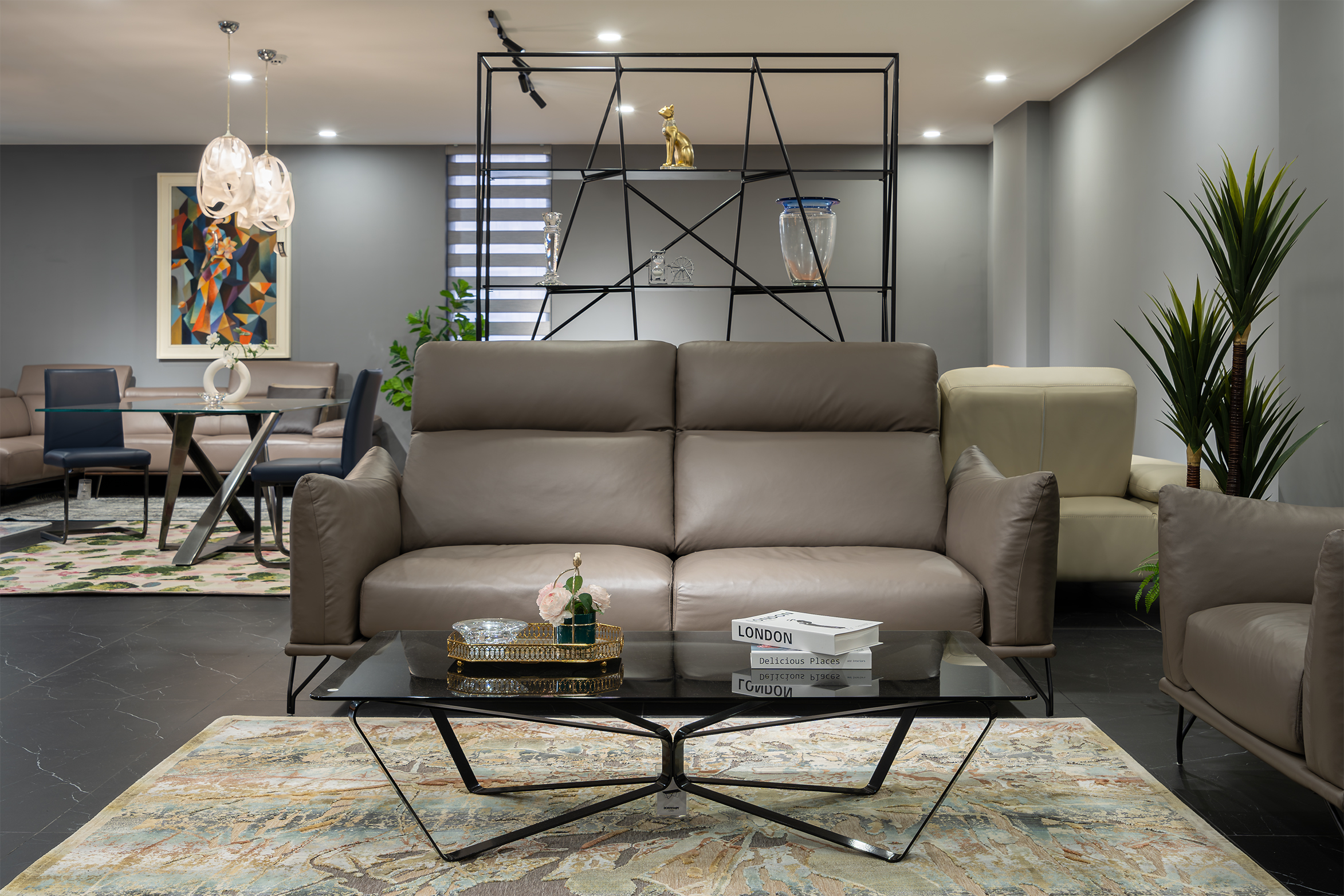 Sofa da Malaysia: Bộ rời ZL3718 góc 2