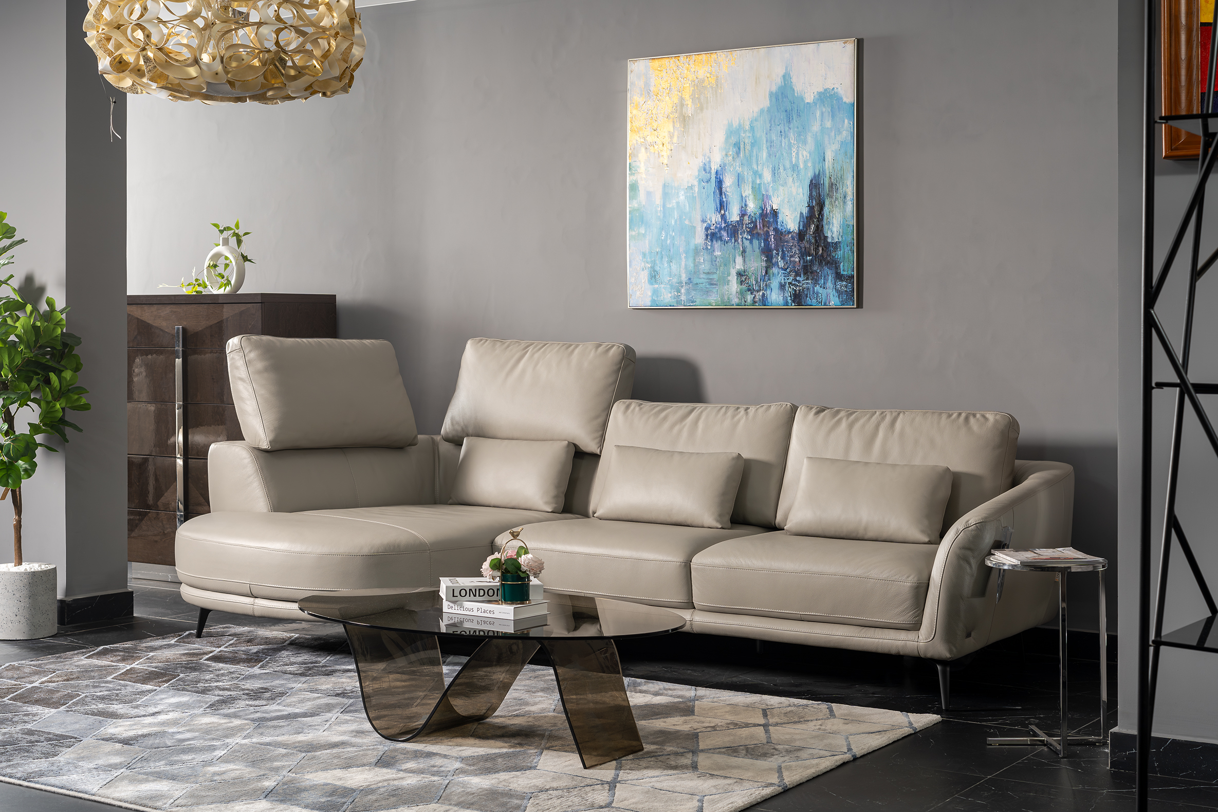 Sofa da Malaysia: Sofa góc 1249 góc 2