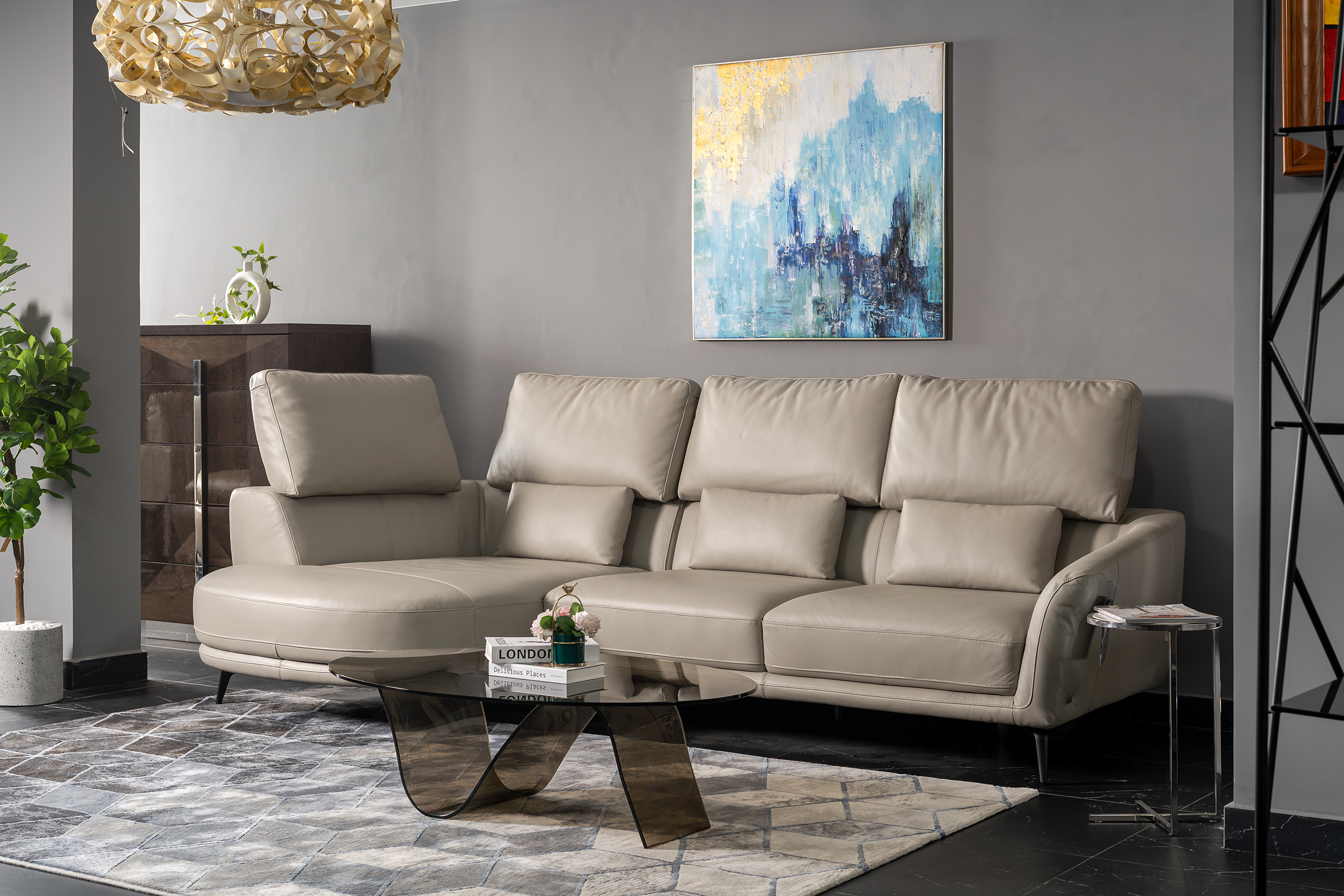 Sofa da Malaysia: Sofa góc 1249 góc 3