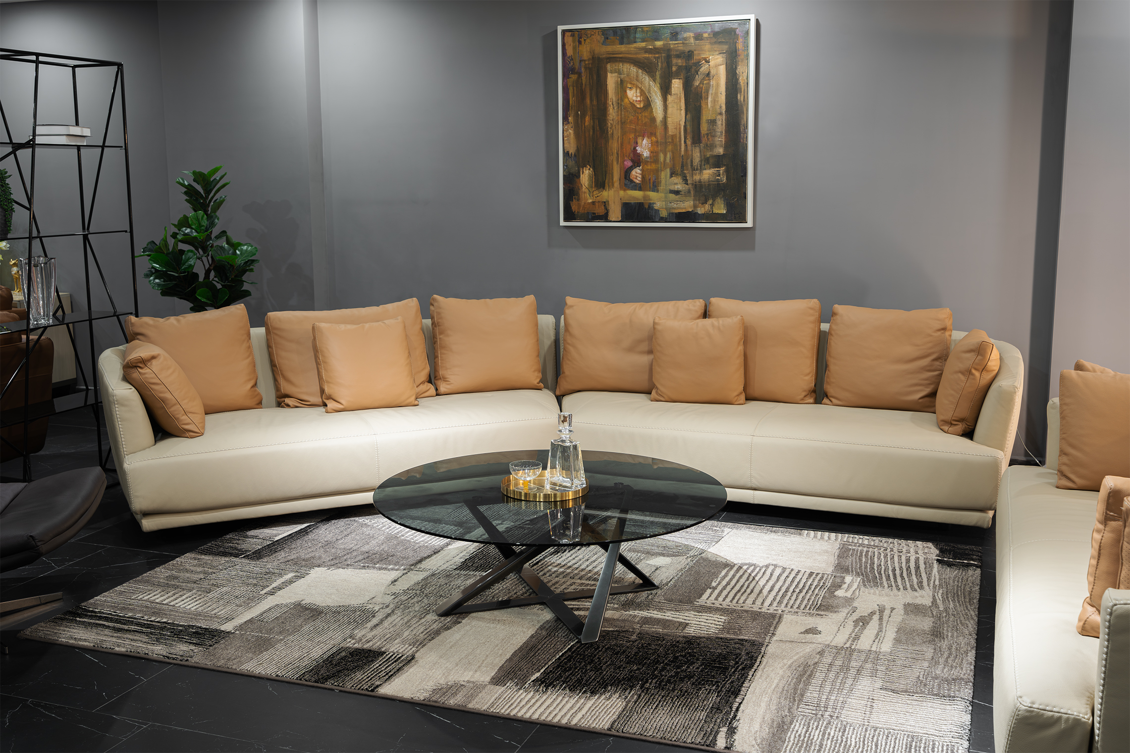 Sofa da Italia: Bộ góc Aplomb-1230 góc 4