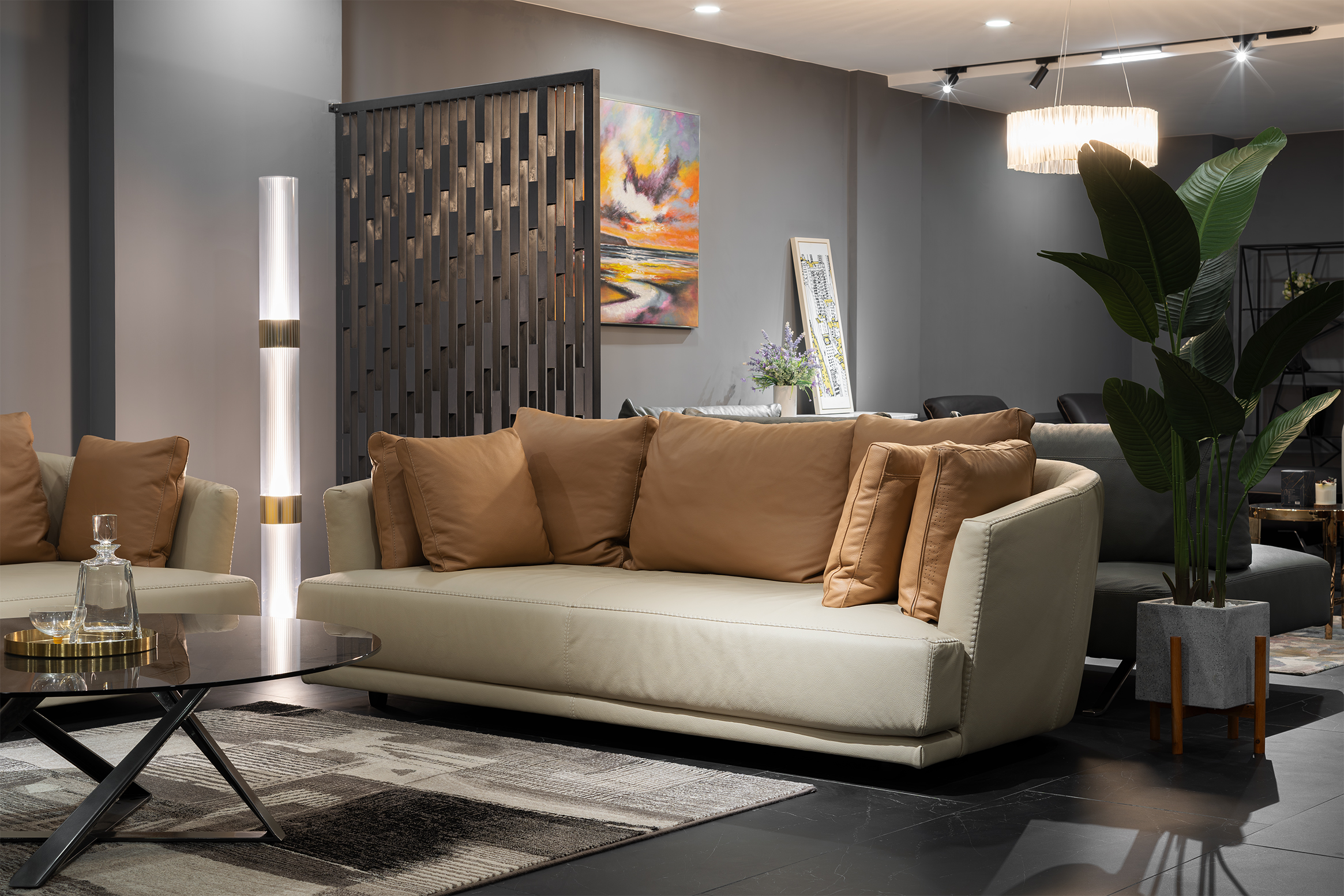 Sofa da Italia: Băng dài Aplomb-1230 góc 2
