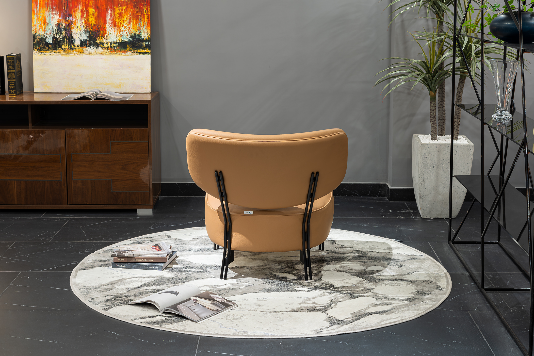 Sofa da Italia: Ghế đơn Silla-1195 góc 4