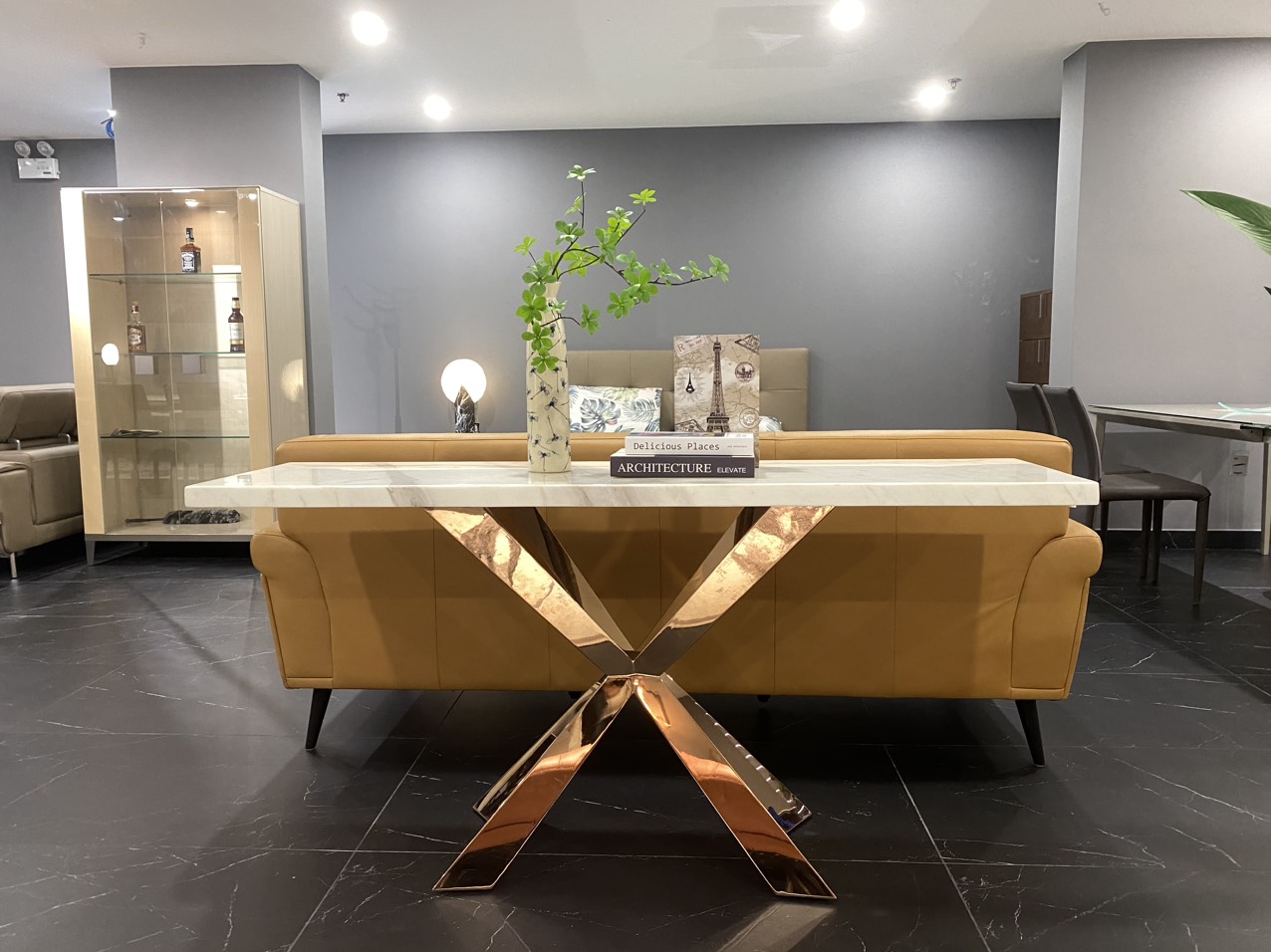 Bàn console Formica góc 3
