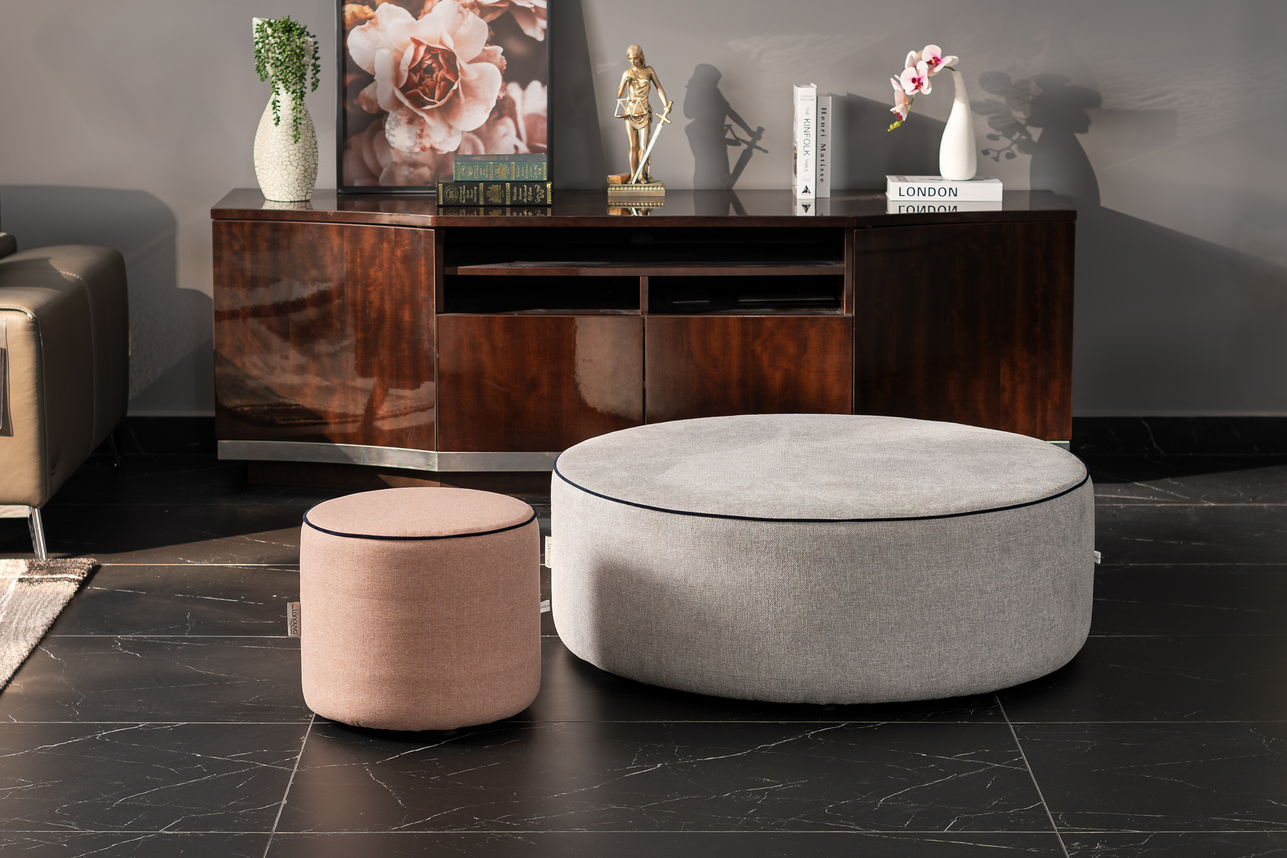 Sofa vải Malaysia: Đôn FA góc 2