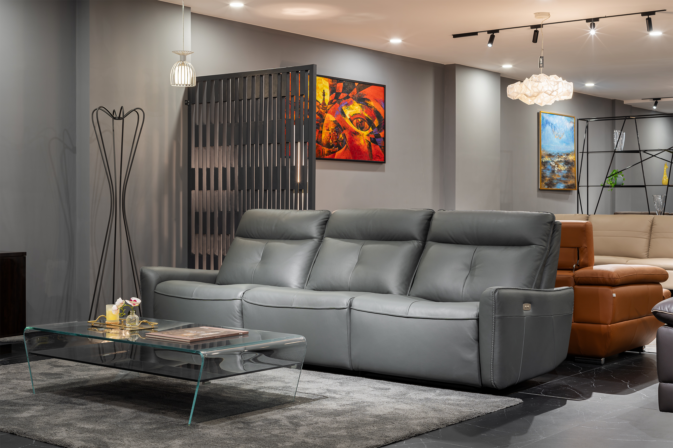 Sofa da Malaysia: Băng dài thư giãn điện T1104 góc 1