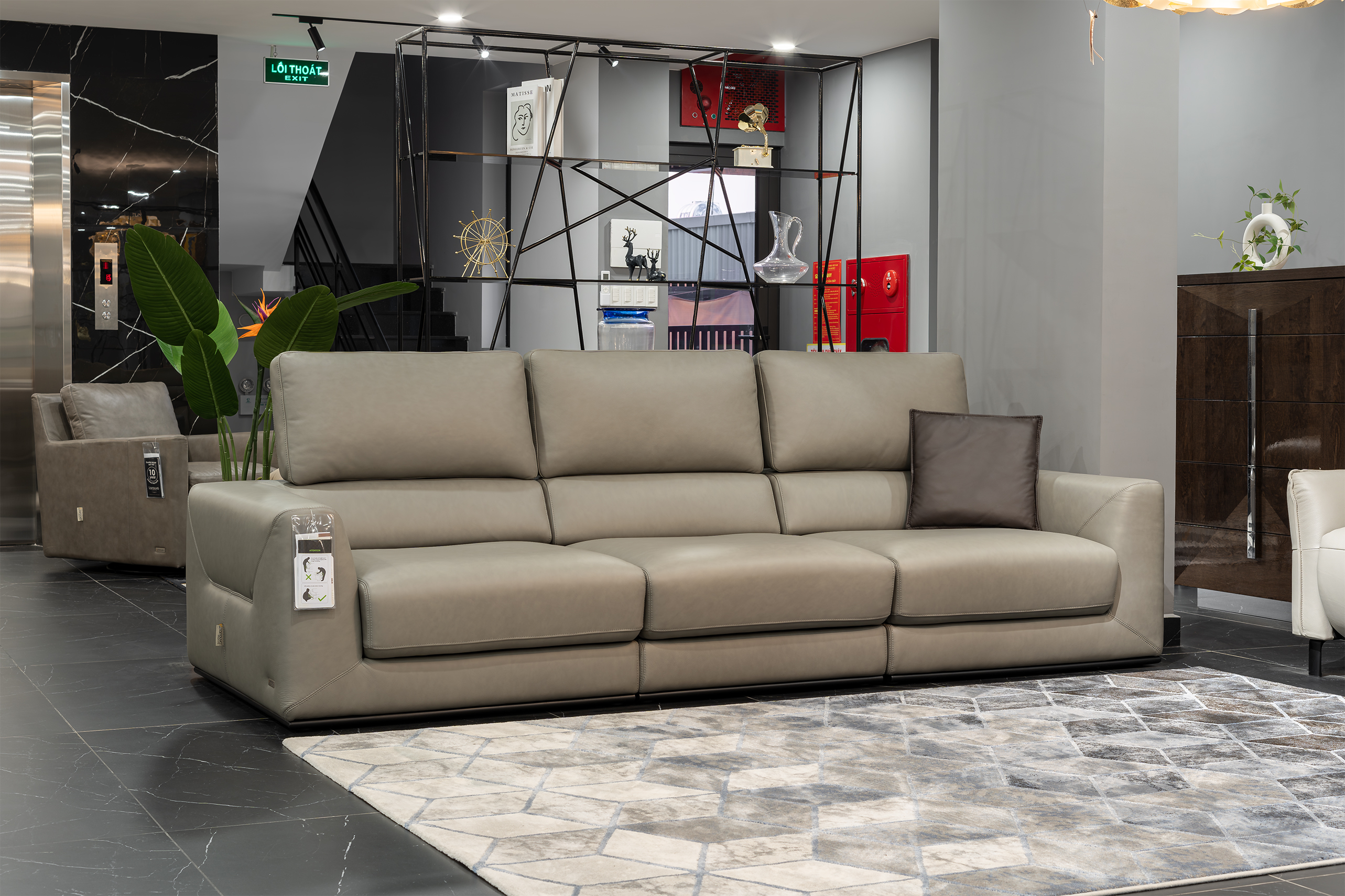 Sofa da Malaysia: Băng dài 1200 góc 3