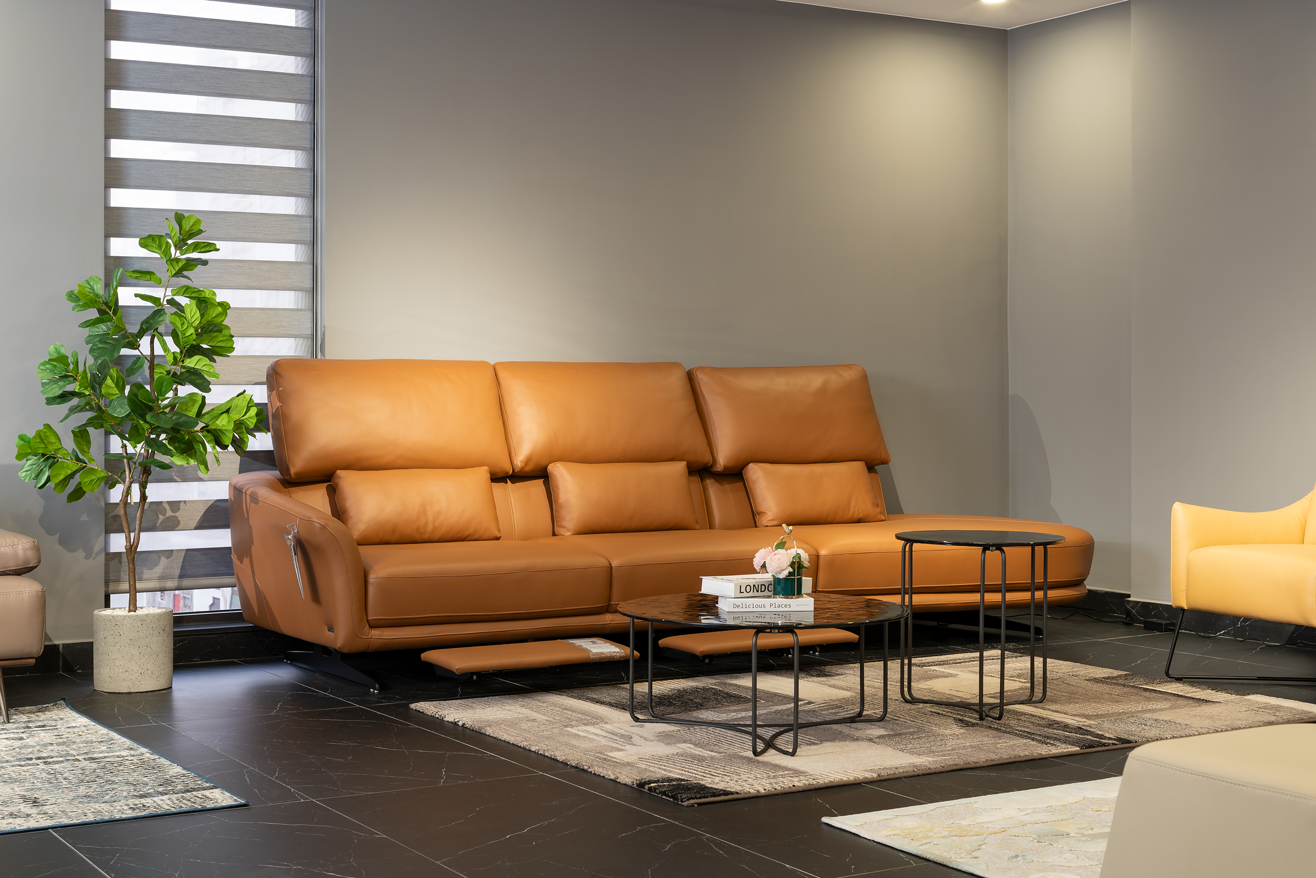 Sofa da Malaysia: Bộ góc T1201 góc 3