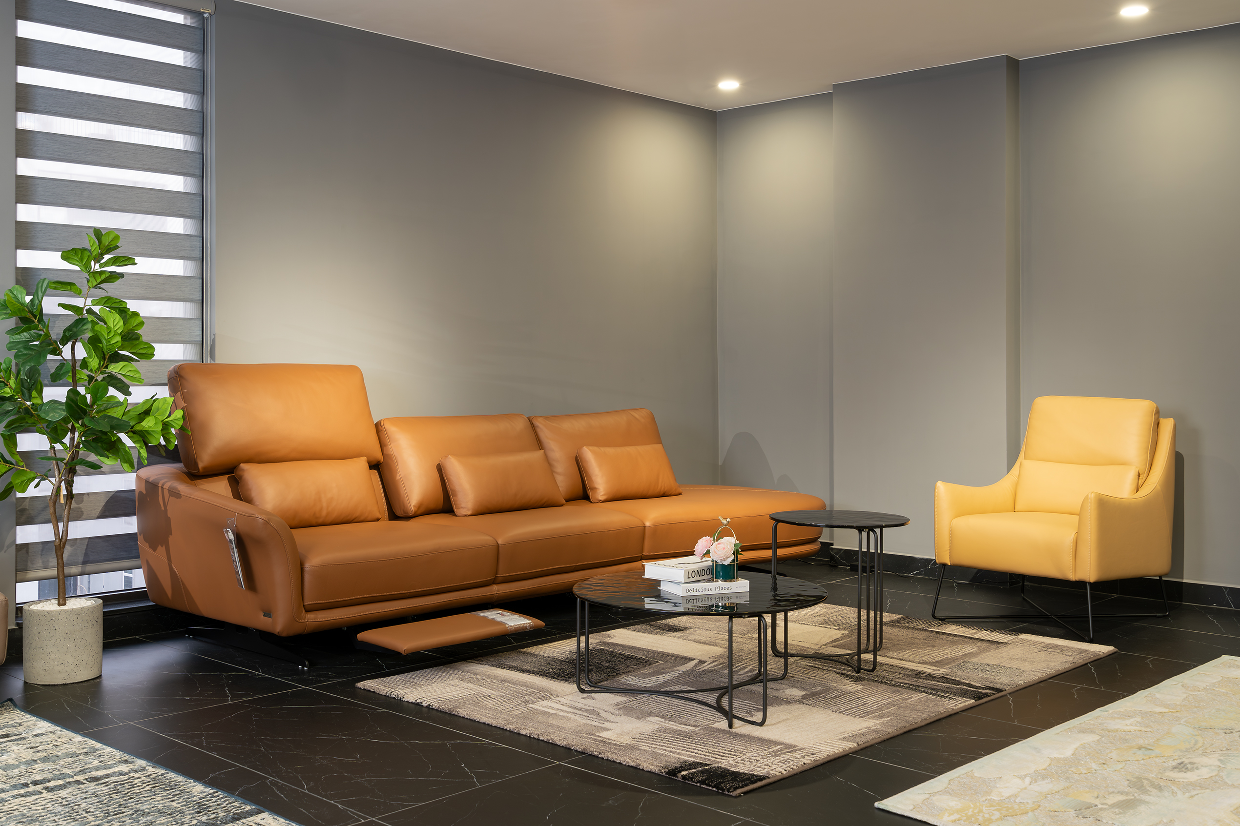Sofa da Malaysia: Bộ góc T1201 góc 4
