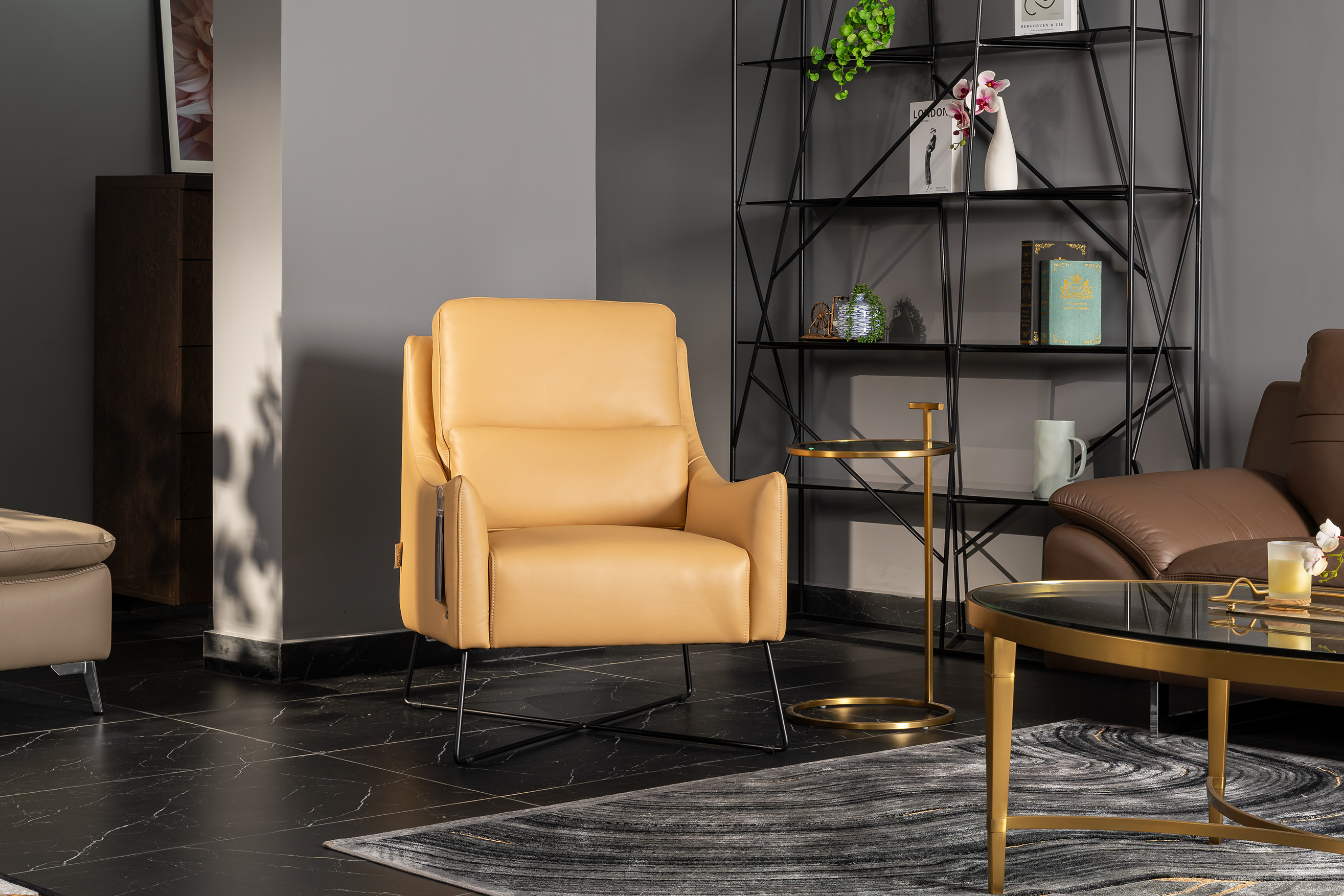 Ghế armchair Malaysia T1222 góc 2