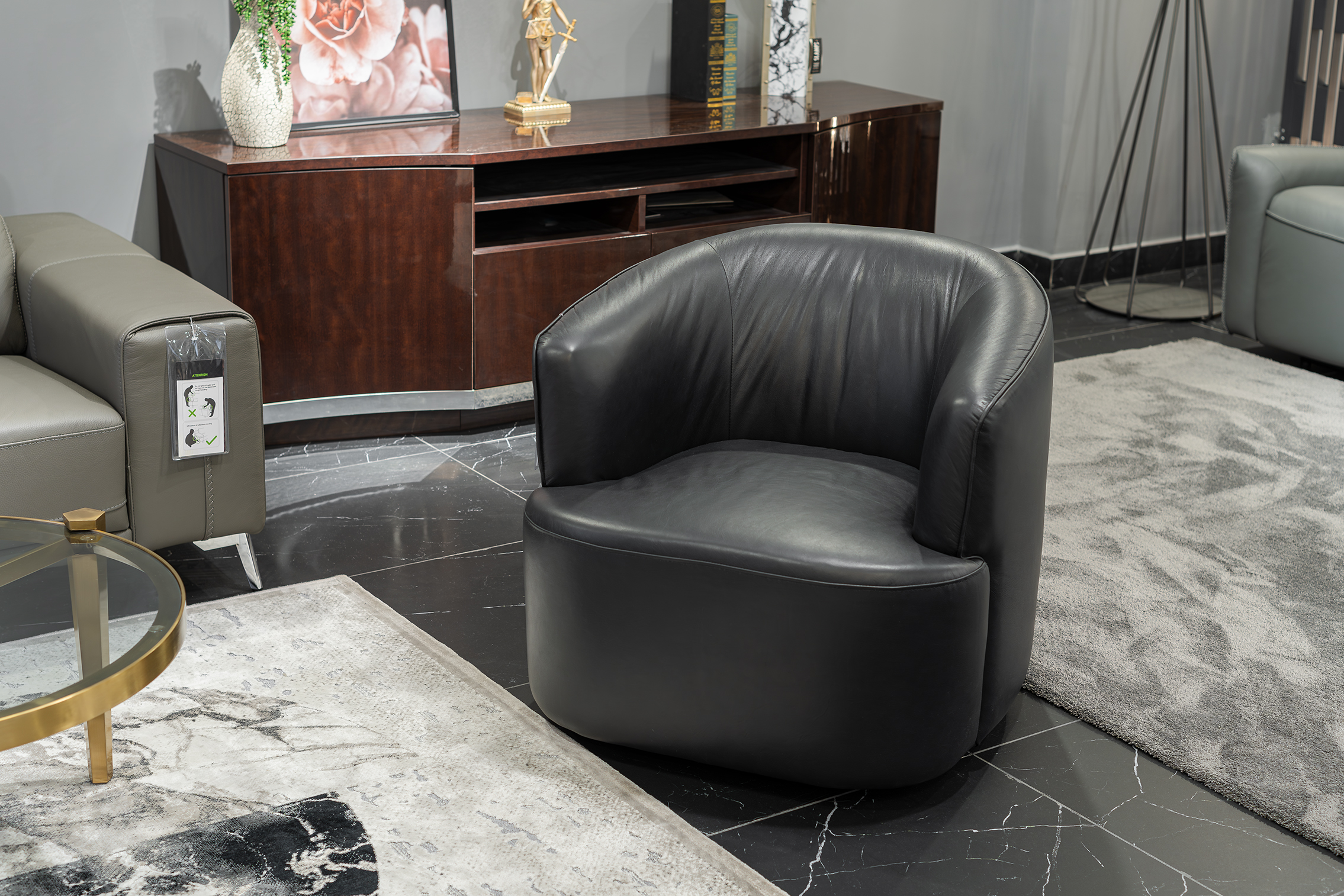 Ghế armchair Malaysia T1242 góc 3