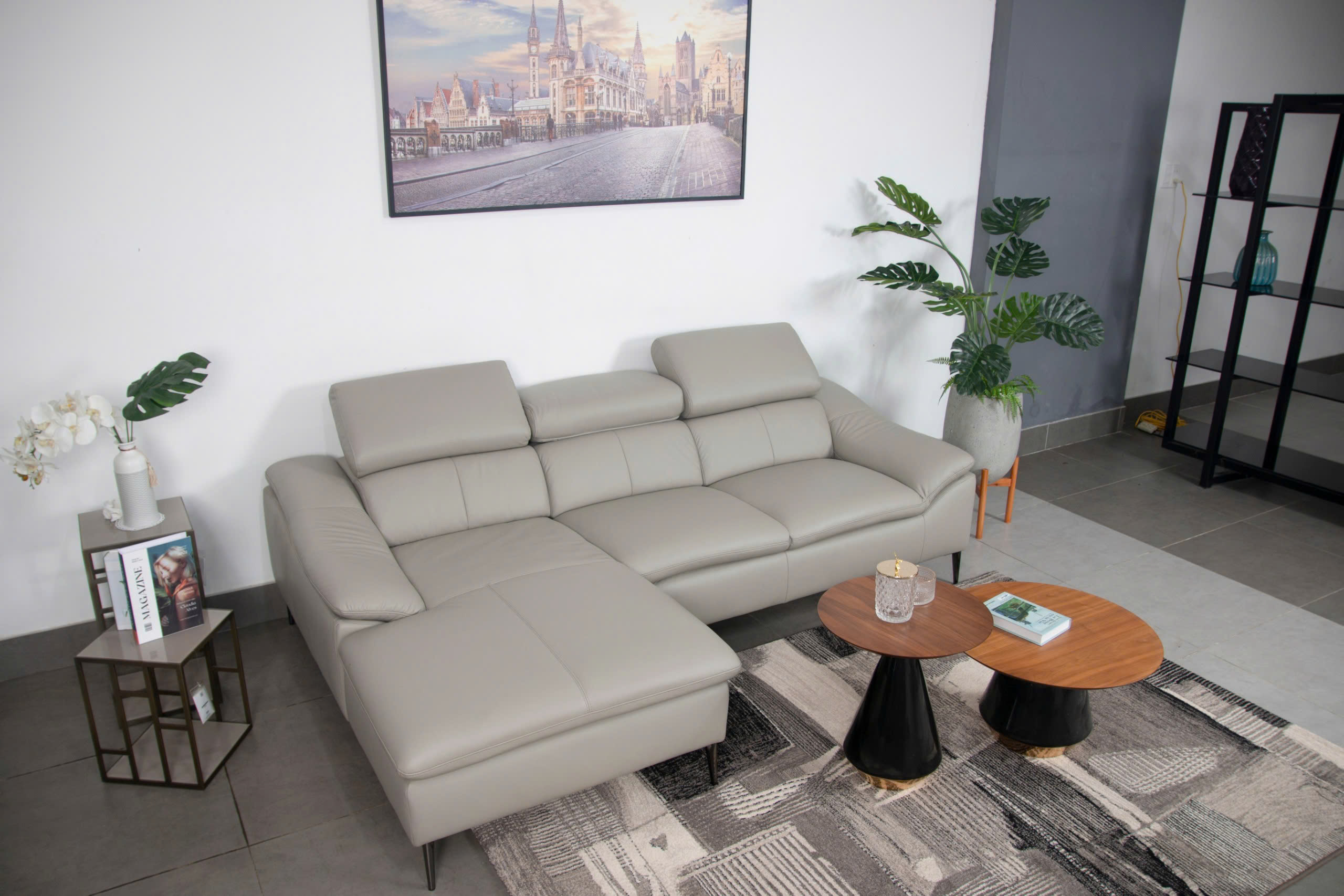 Sofa da Malaysia : Bộ góc 2685