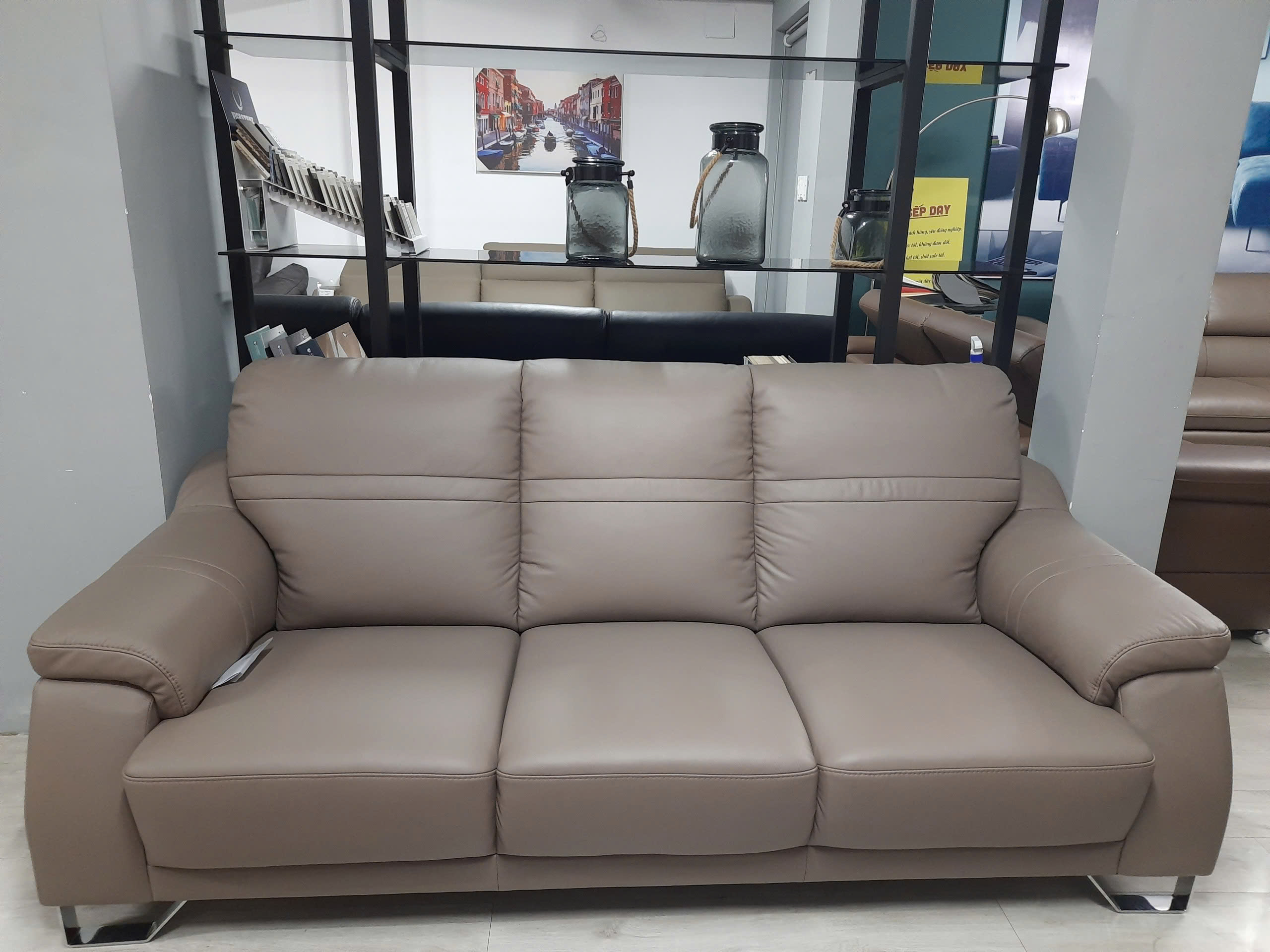 Sofa da Malaysia : bộ rời KH184 góc 1