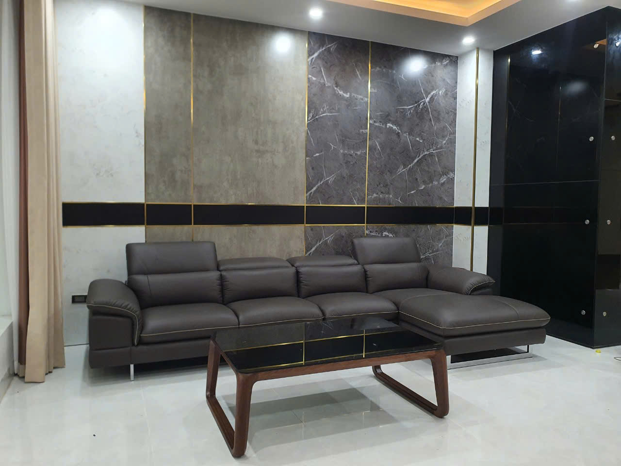 Sofa da Malaysia : Bộ góc KH270 3,5L góc 2