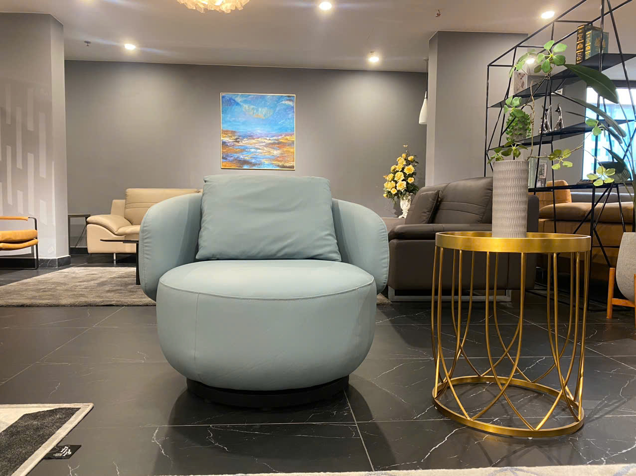 Ghế armchair Malaysia A237 góc 2