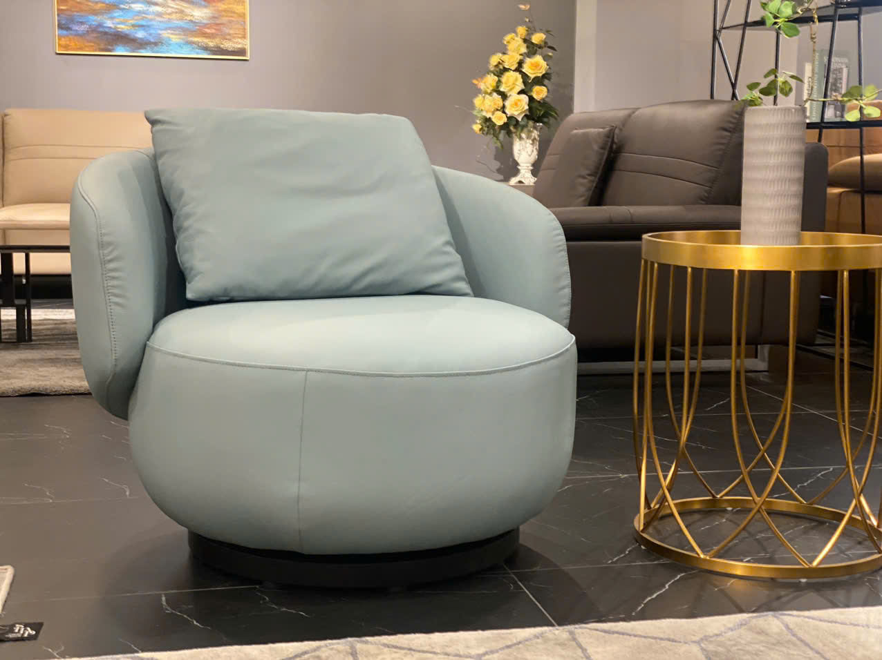 Ghế armchair Malaysia A237 góc 3